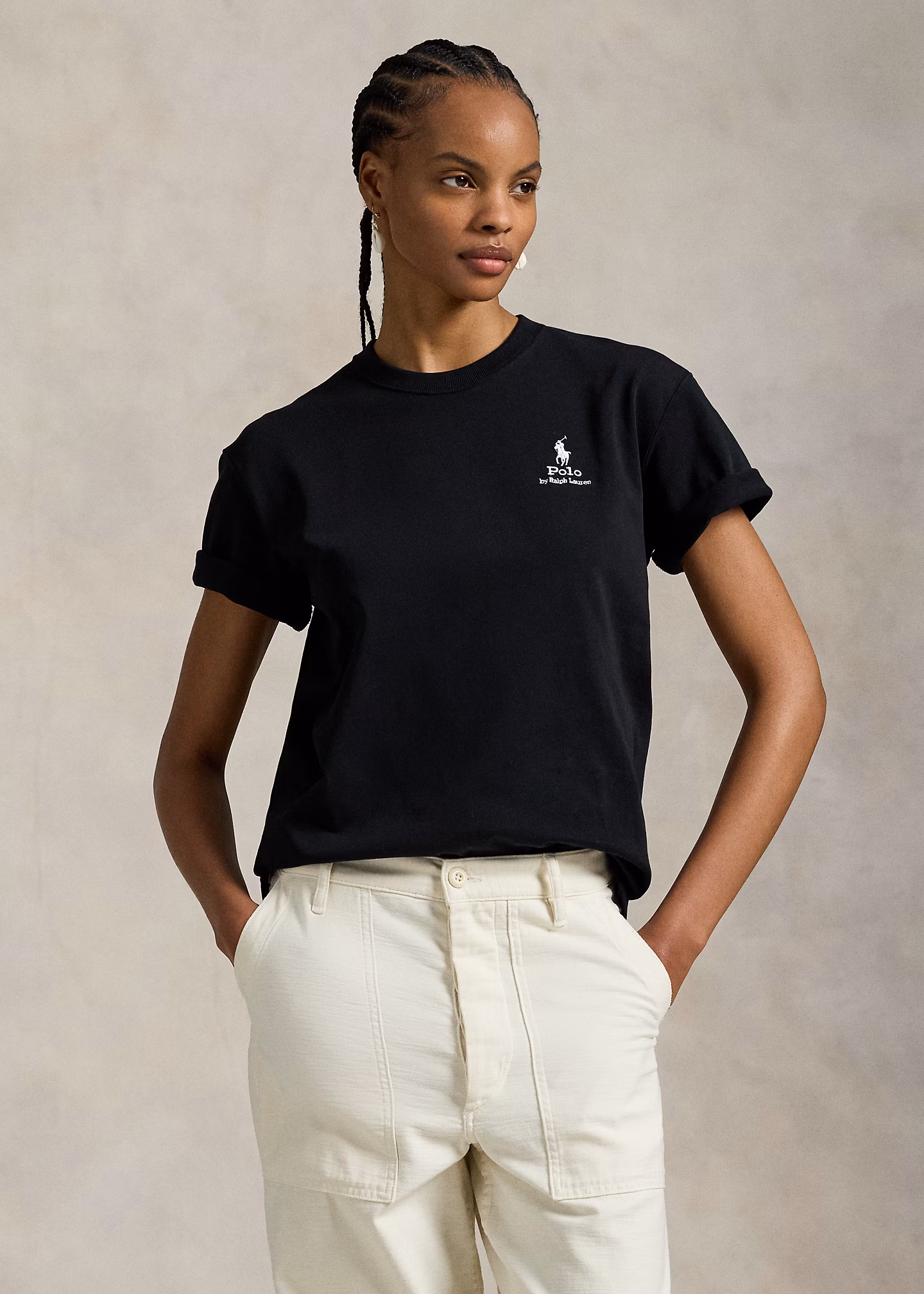 Baumwolljersey-T-Shirt mit Logo - RALPH LAUREN OUTLET