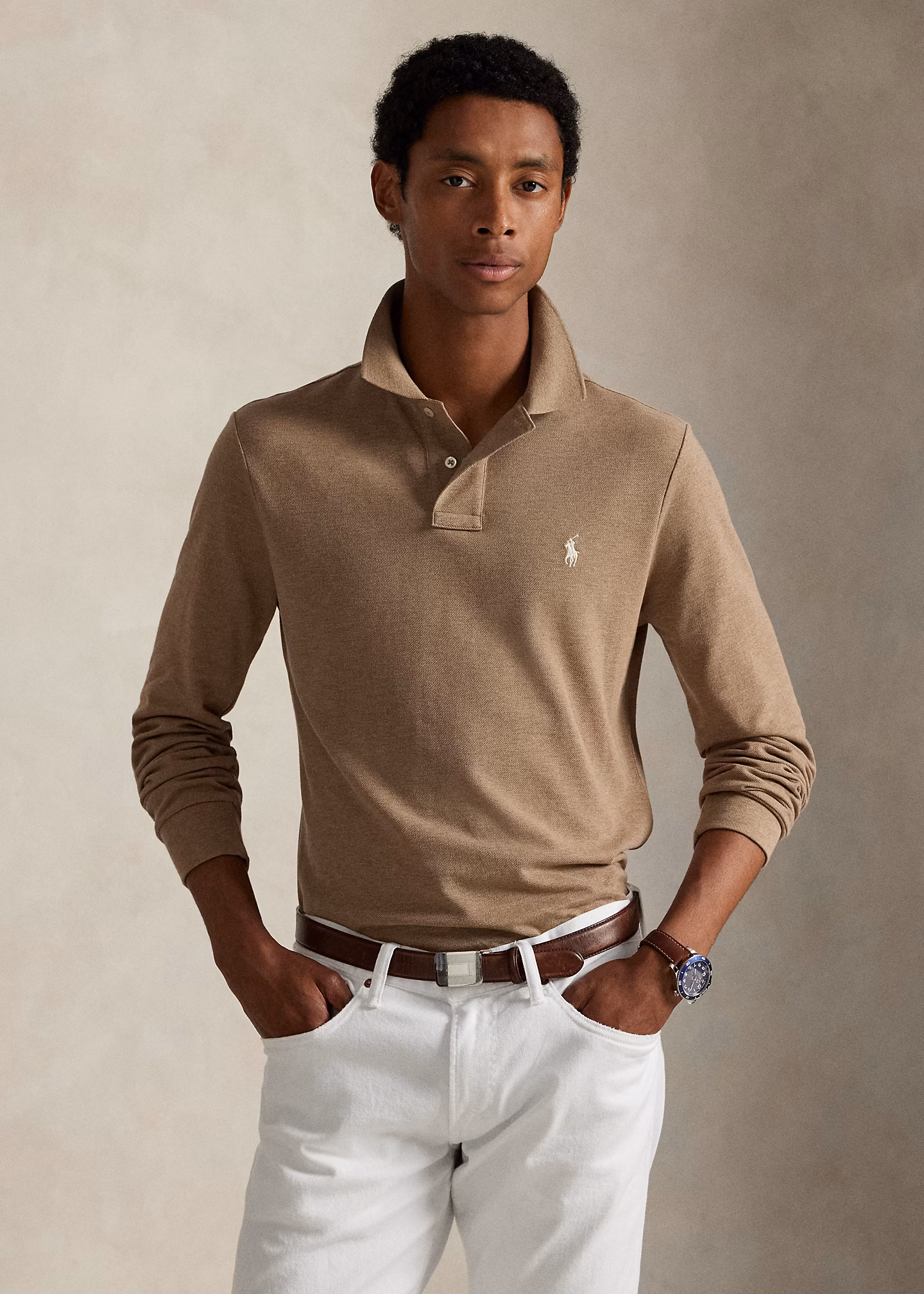 Custom-Slim-Fit Piqué-Poloshirt - RALPH LAUREN OUTLET