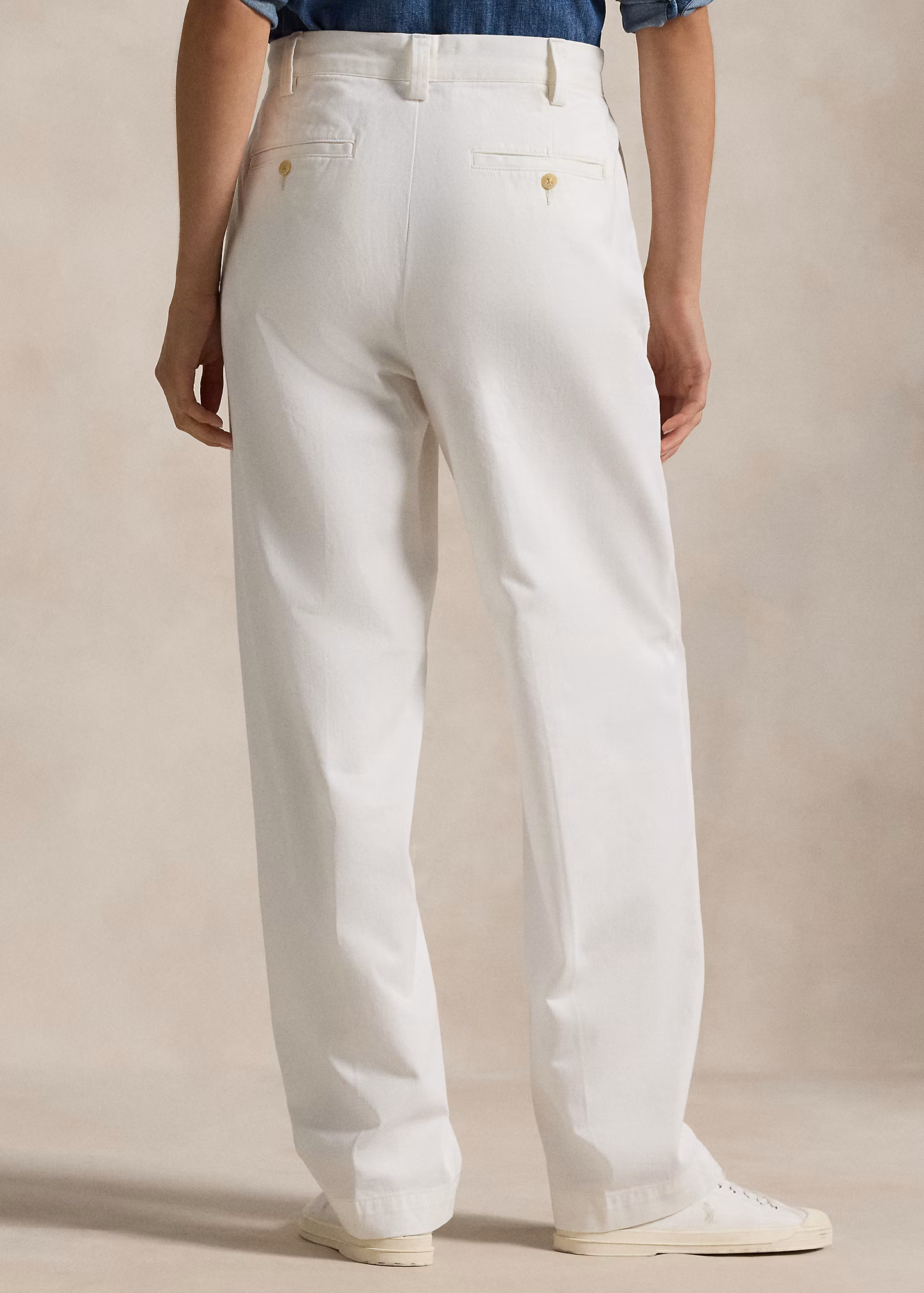 Baumwollchino-Hose mit geradem Bein - RALPH LAUREN OUTLET