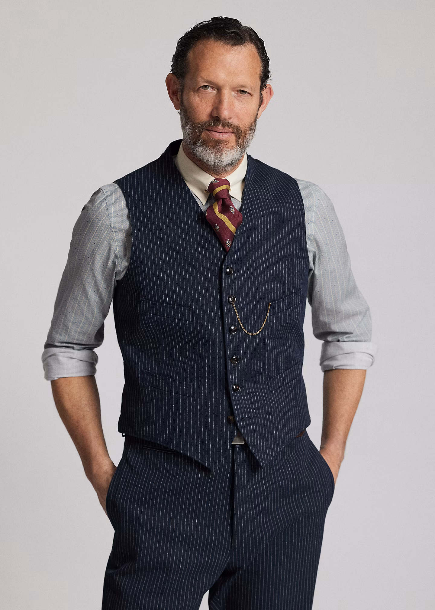 Gestreifte Fischgrat-Weste - RALPH LAUREN OUTLET