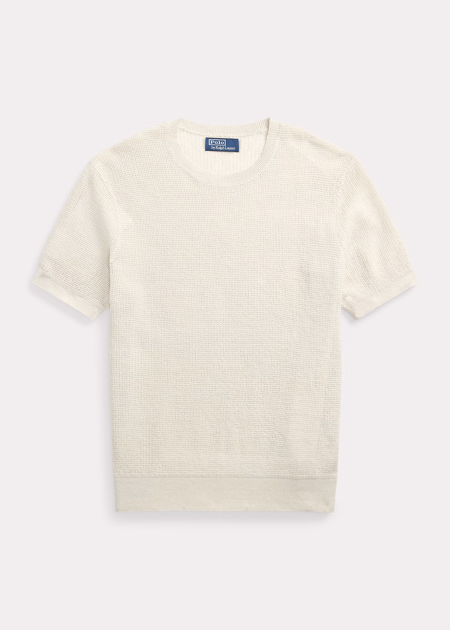 Strukturierter Leinen-Kurzarmpullover - RALPH LAUREN OUTLET