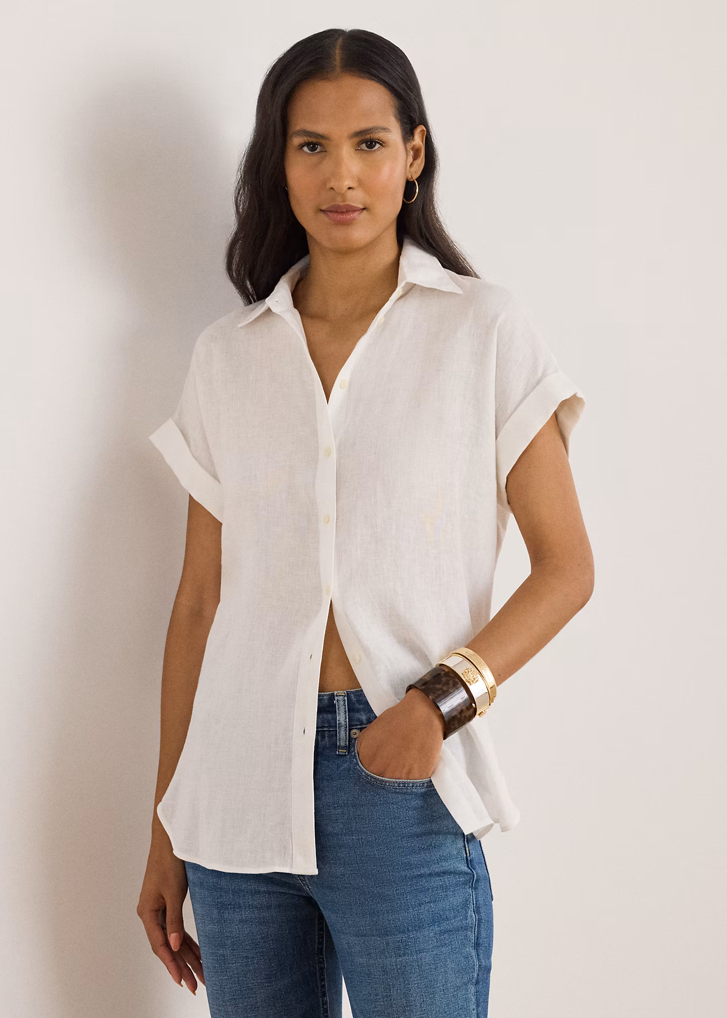 Relaxed-Fit Kurzarmhemd aus Leinen - RALPH LAUREN OUTLET