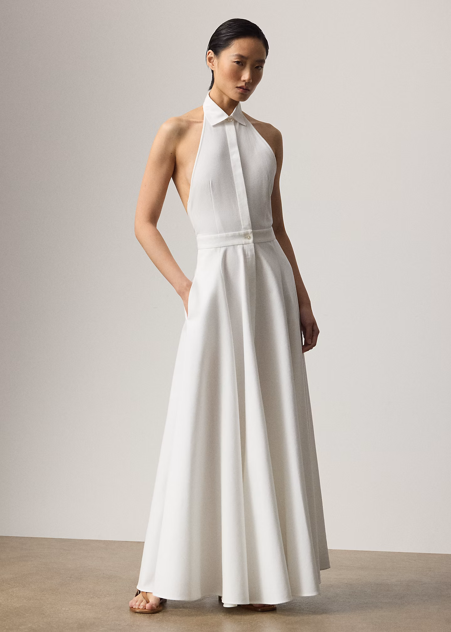 Tageskleid Eldred aus Baumwollpiqué - RALPH LAUREN OUTLET