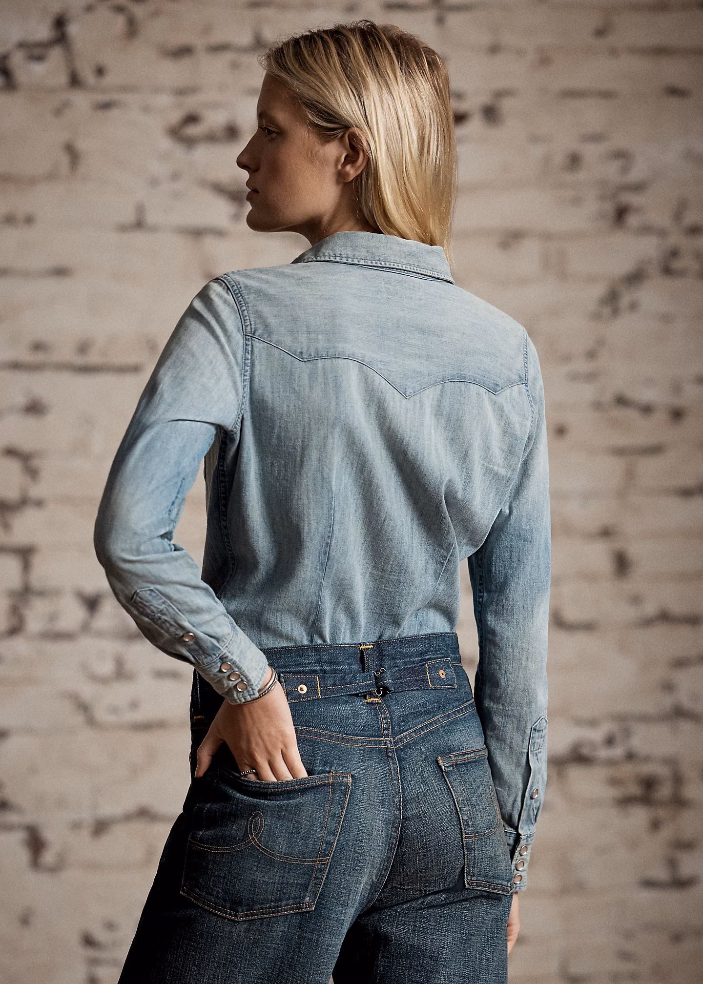 Westernhemd aus Indigo-Denim - RALPH LAUREN OUTLET