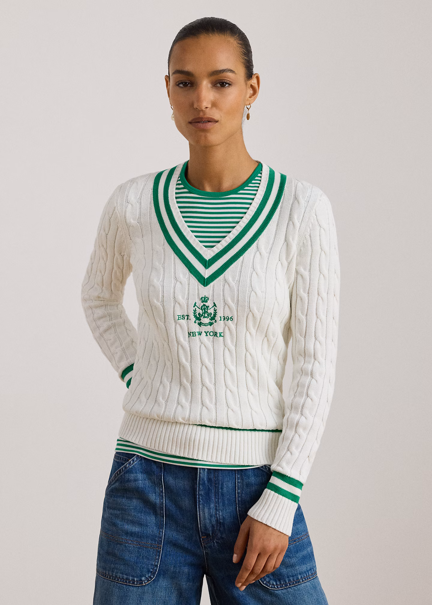 Cricket-Pullover mit Zopfmuster - RALPH LAUREN OUTLET