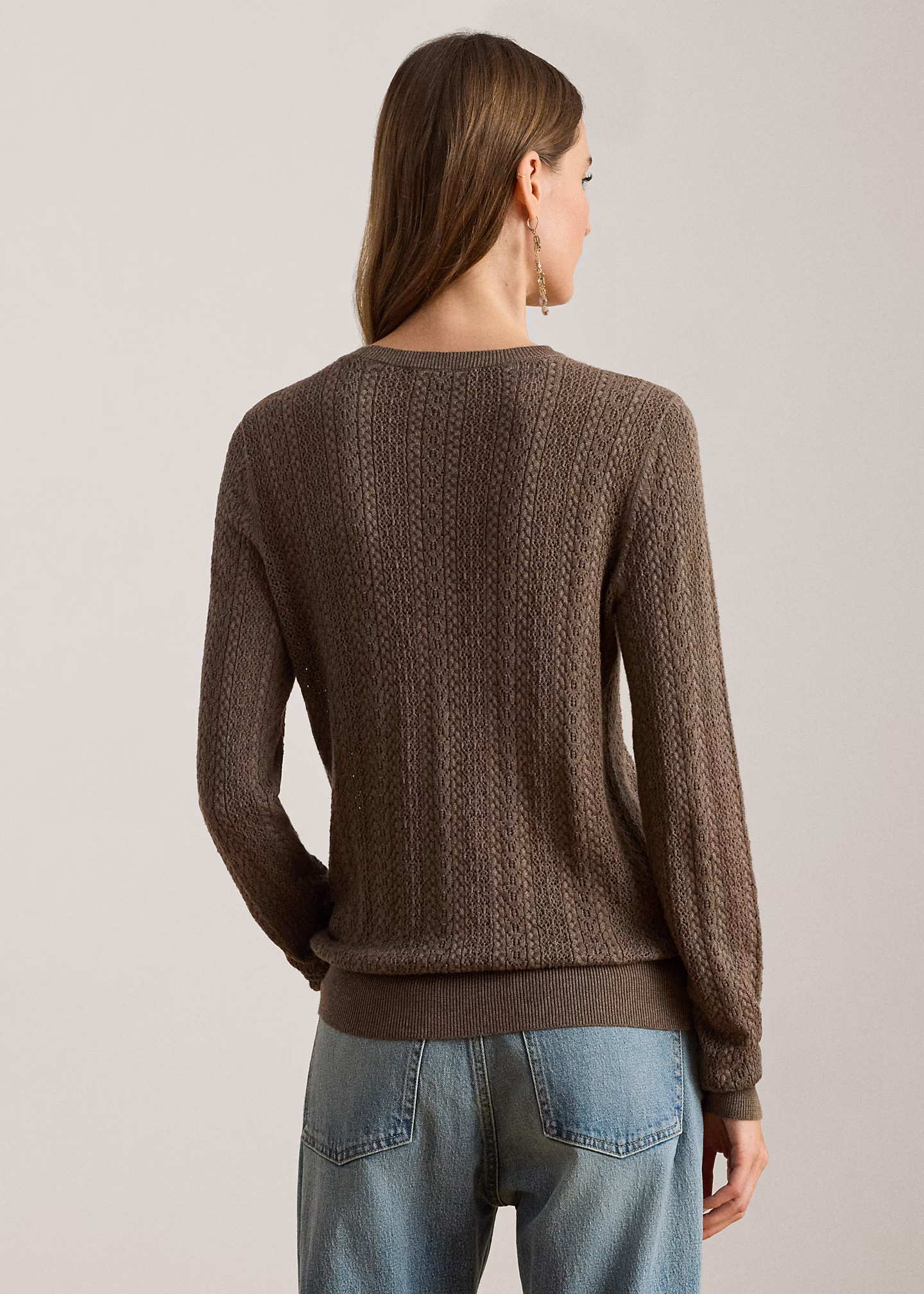 Strickpullover mit Lochmuster - RALPH LAUREN OUTLET