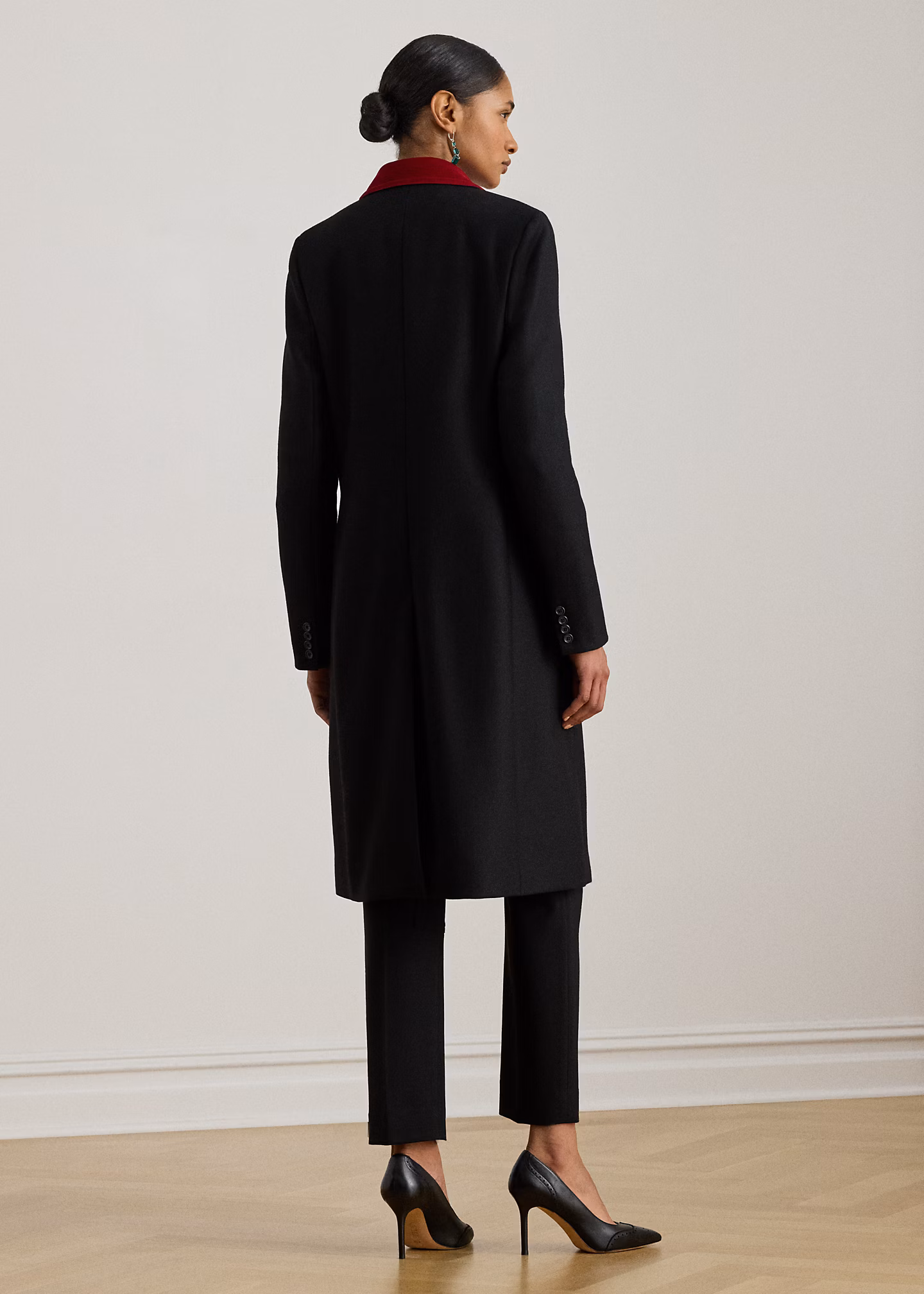 Zweifarbiger Mantel aus Trikotine - RALPH LAUREN OUTLET