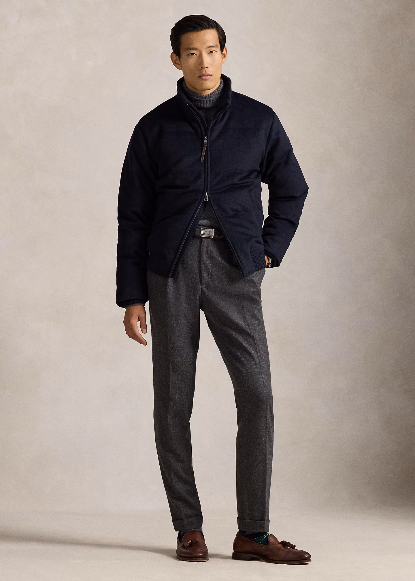 Die Fliegerjacke Lewis aus Melton - RALPH LAUREN OUTLET