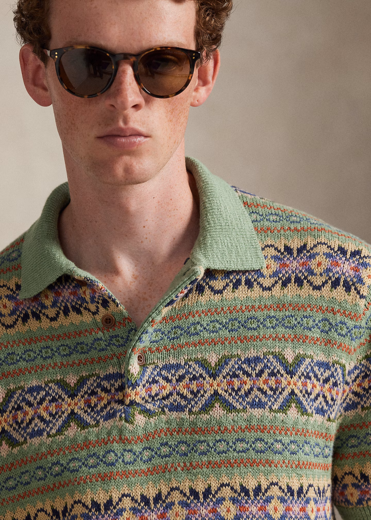 Fair-Isle-Pullover mit Polokragen - RALPH LAUREN OUTLET