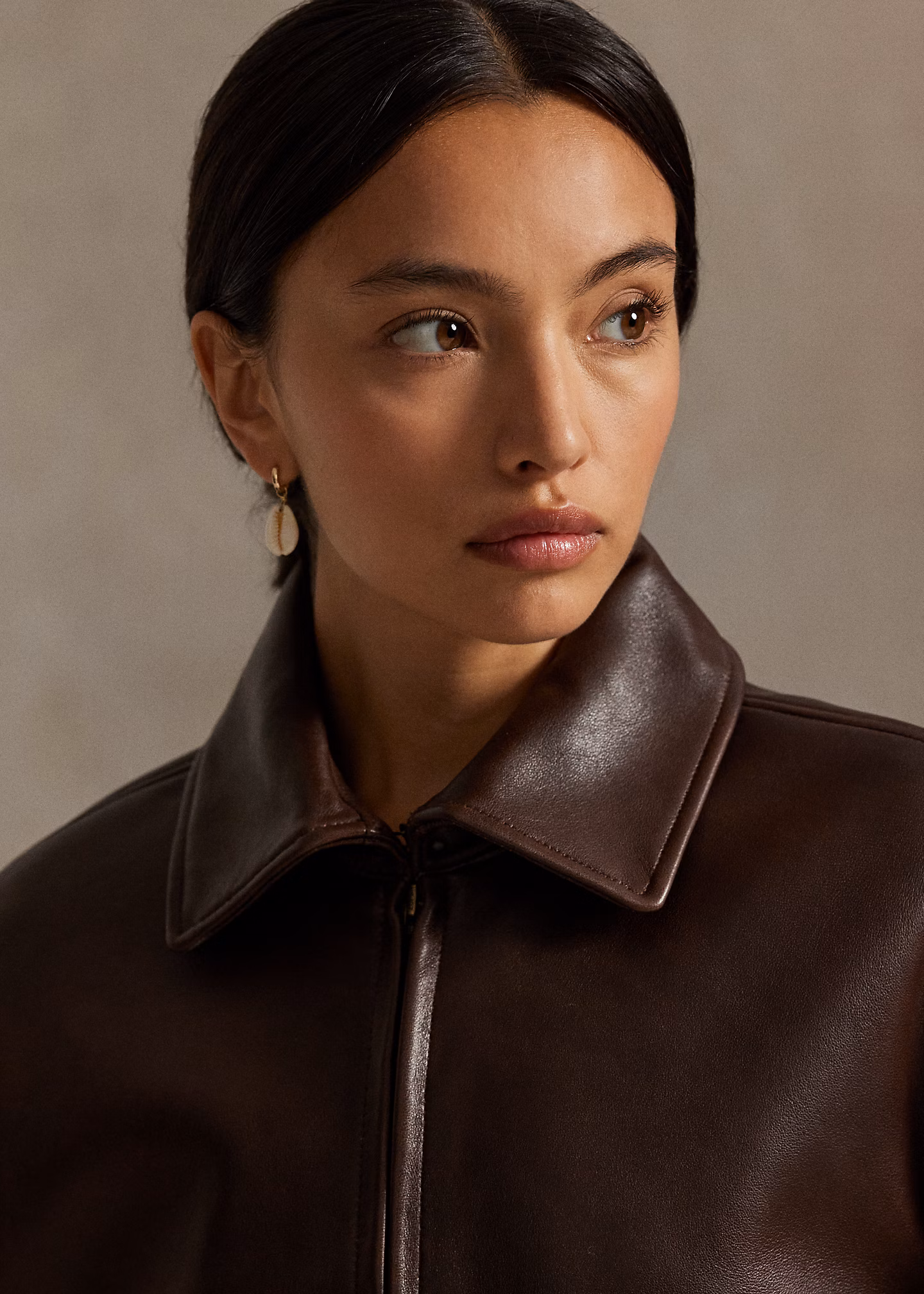 Verkürzte Lederjacke - RALPH LAUREN OUTLET