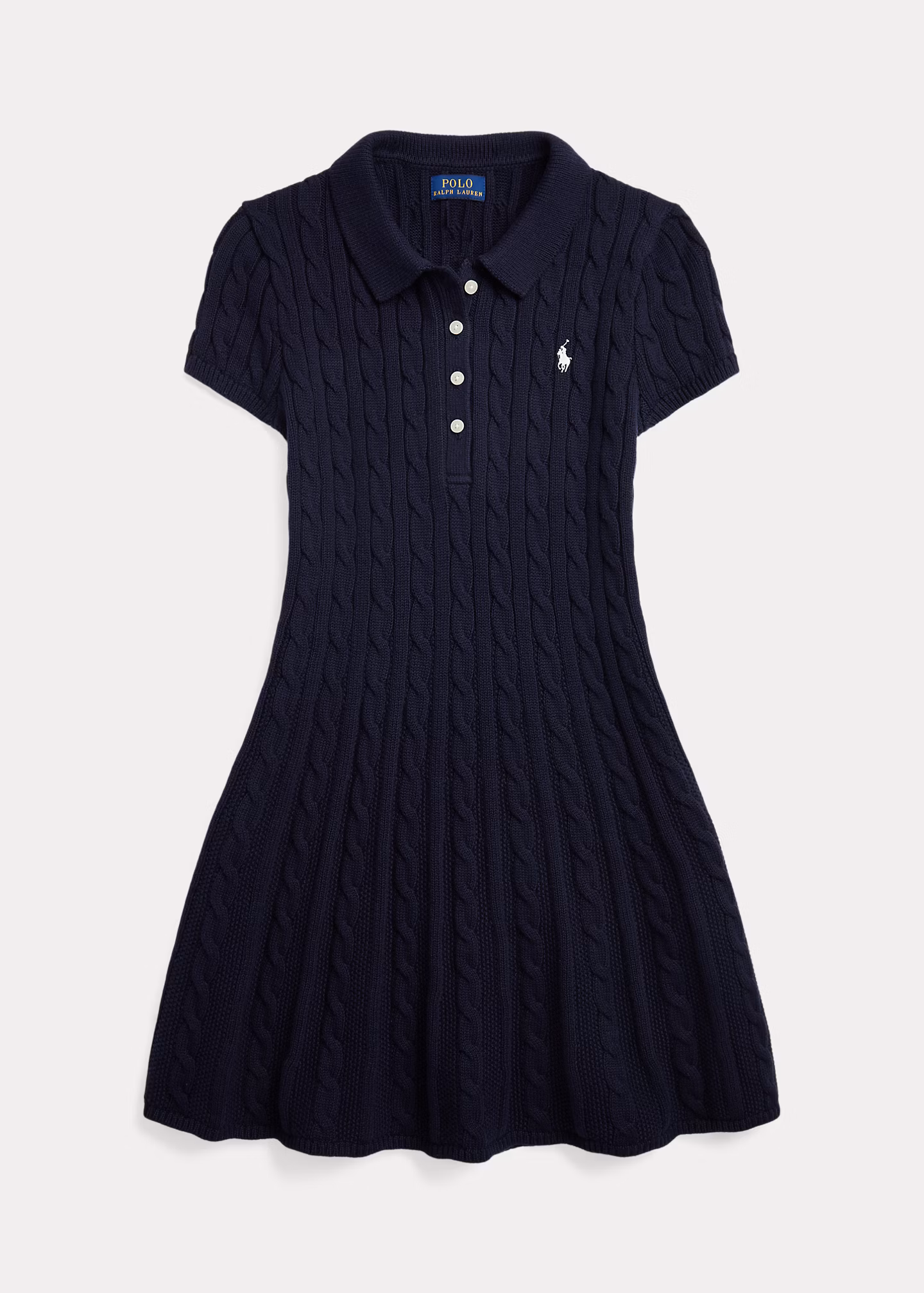 Polo-Pulloverkleid mit Zopfmuster - RALPH LAUREN OUTLET