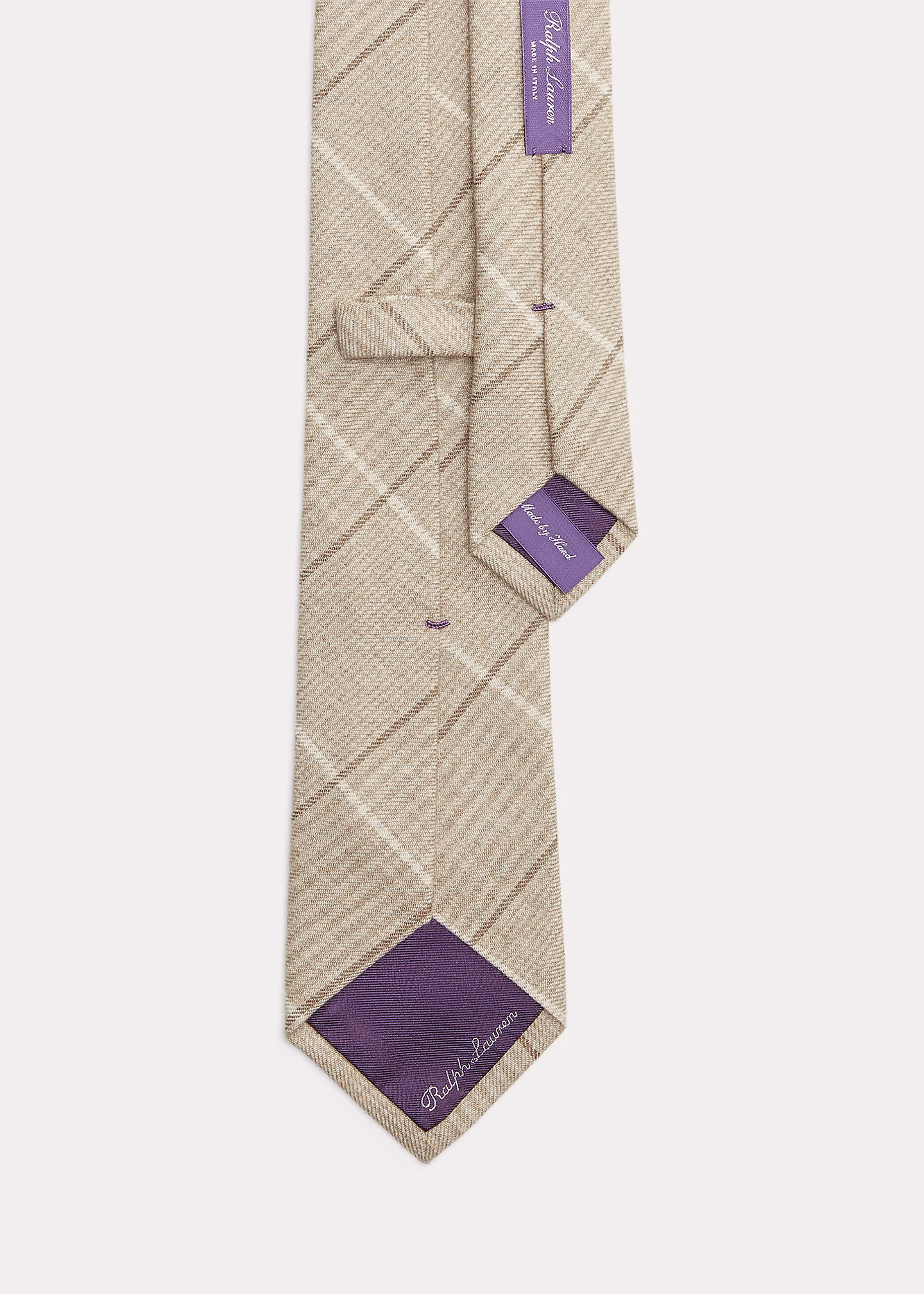 Karierte Woll-Seiden-Kaschmir-Krawatte - RALPH LAUREN OUTLET