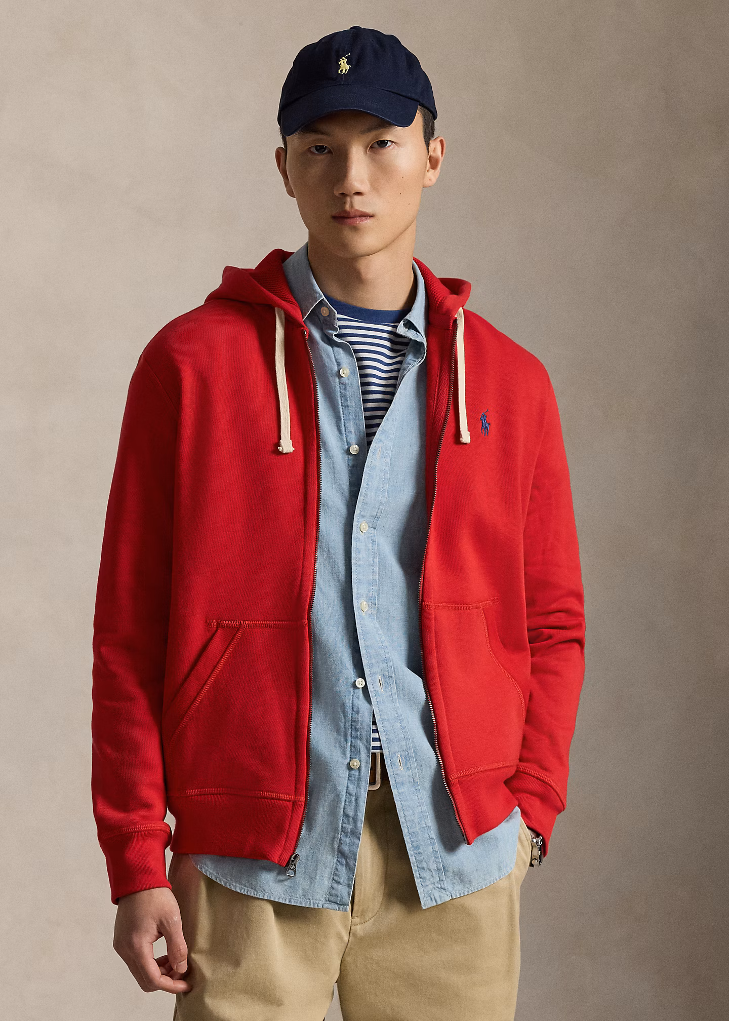 Klassische Fleece-Kapuzenjacke - RALPH LAUREN OUTLET