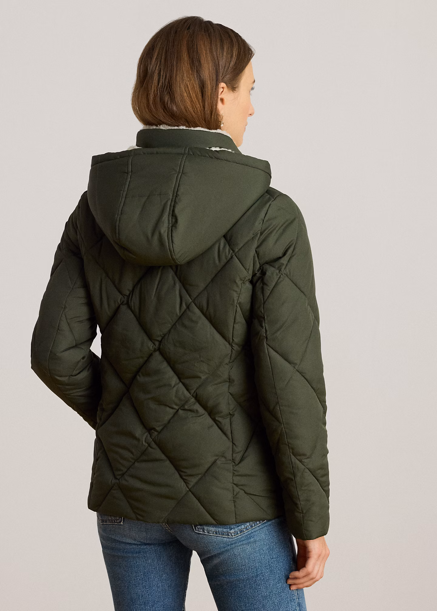 Steppjacke mit Kunstlederbesatz - RALPH LAUREN OUTLET