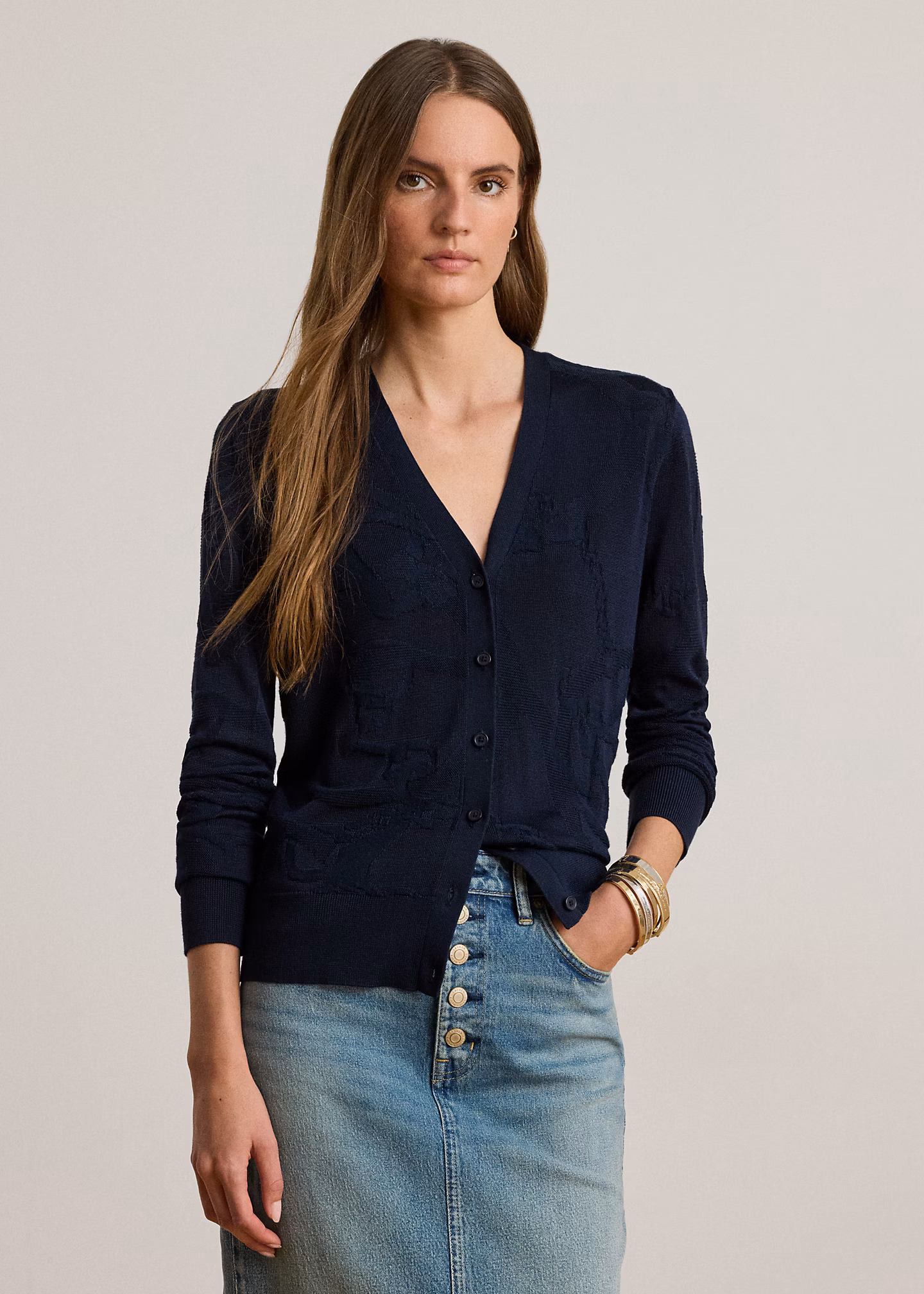 Strickjacke mit Gürtelmotiv - RALPH LAUREN OUTLET