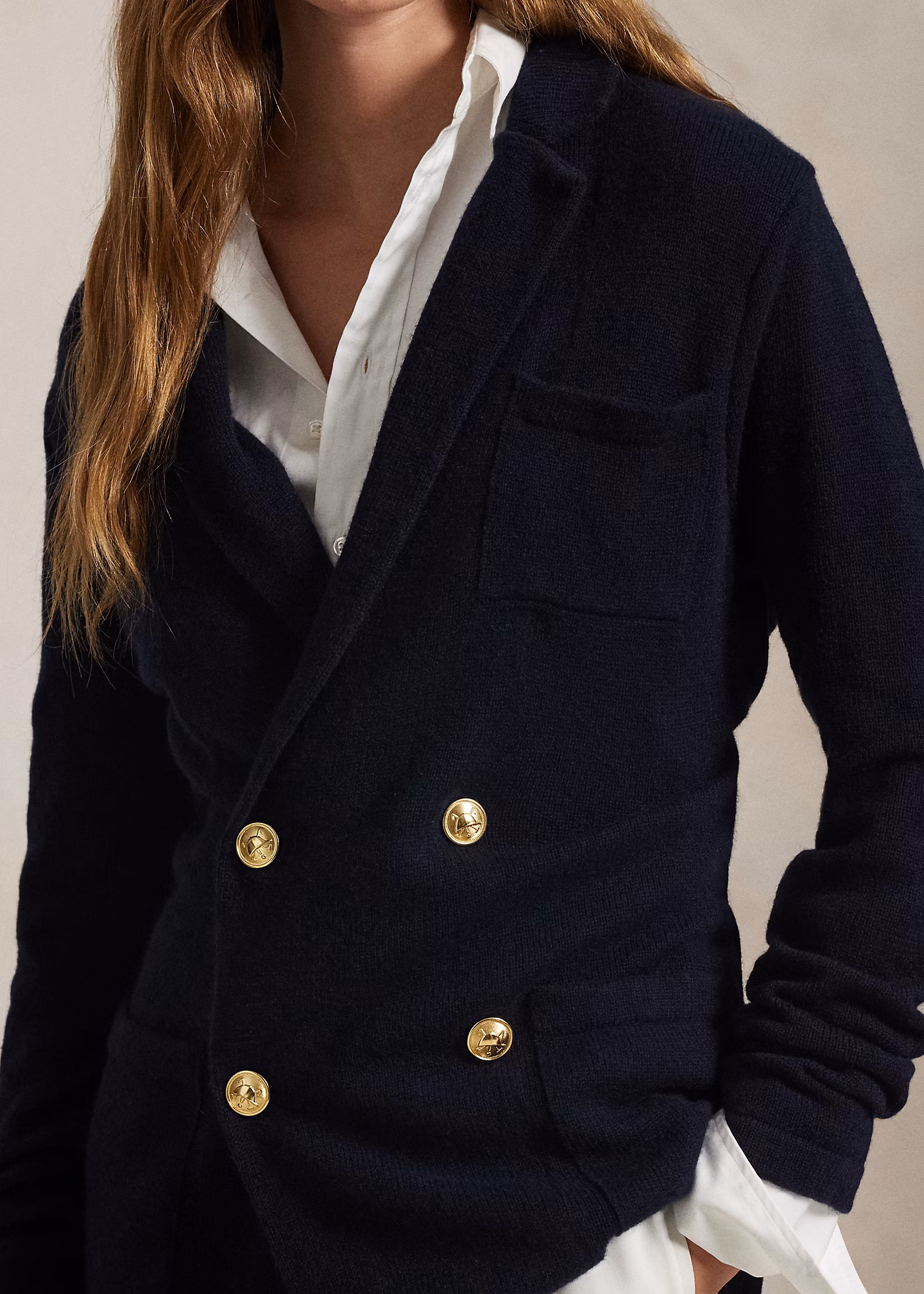 Strickblazer aus Kaschmir - RALPH LAUREN OUTLET