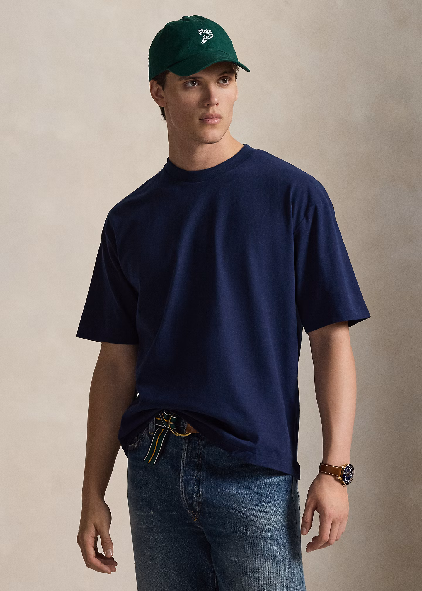 Angerautes Relaxed-Fit Jersey-T-Shirt - RALPH LAUREN OUTLET