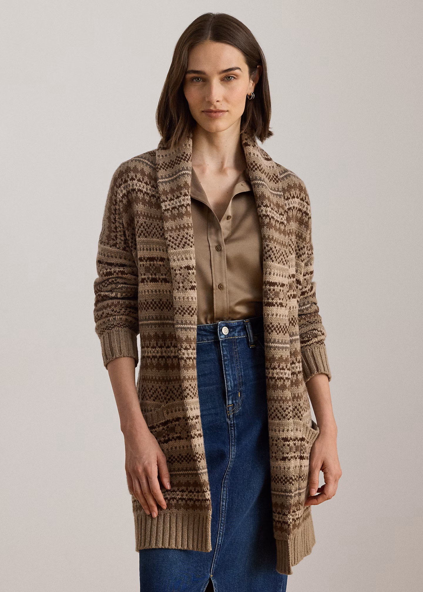 Fair-Isle-Strickjacke mit Gürtel - RALPH LAUREN OUTLET