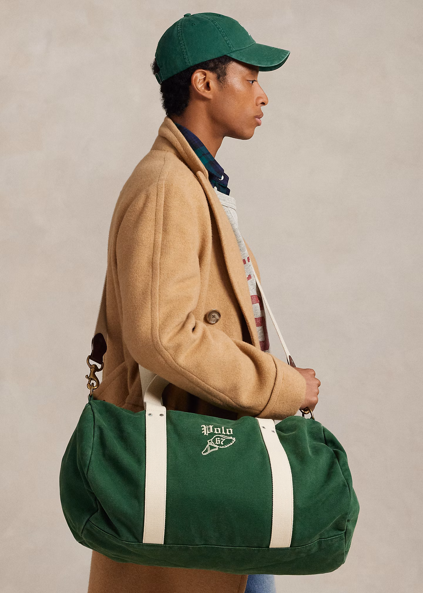 Bestickte Reisetasche aus Segeltuch - RALPH LAUREN OUTLET