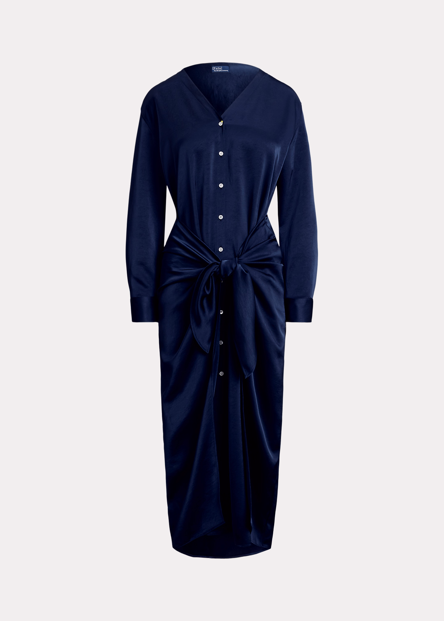 Wickel-Hemdkleid aus Satin - RALPH LAUREN OUTLET