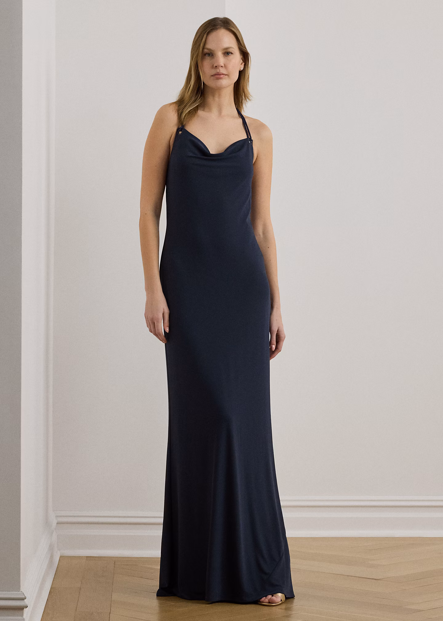 Abendkleid mit Wasserfallausschnitt - RALPH LAUREN OUTLET