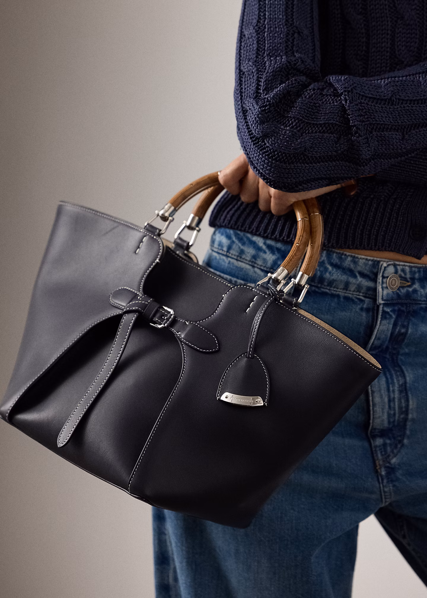 Die Tragetasche Ralph aus Kalbsleder - RALPH LAUREN OUTLET