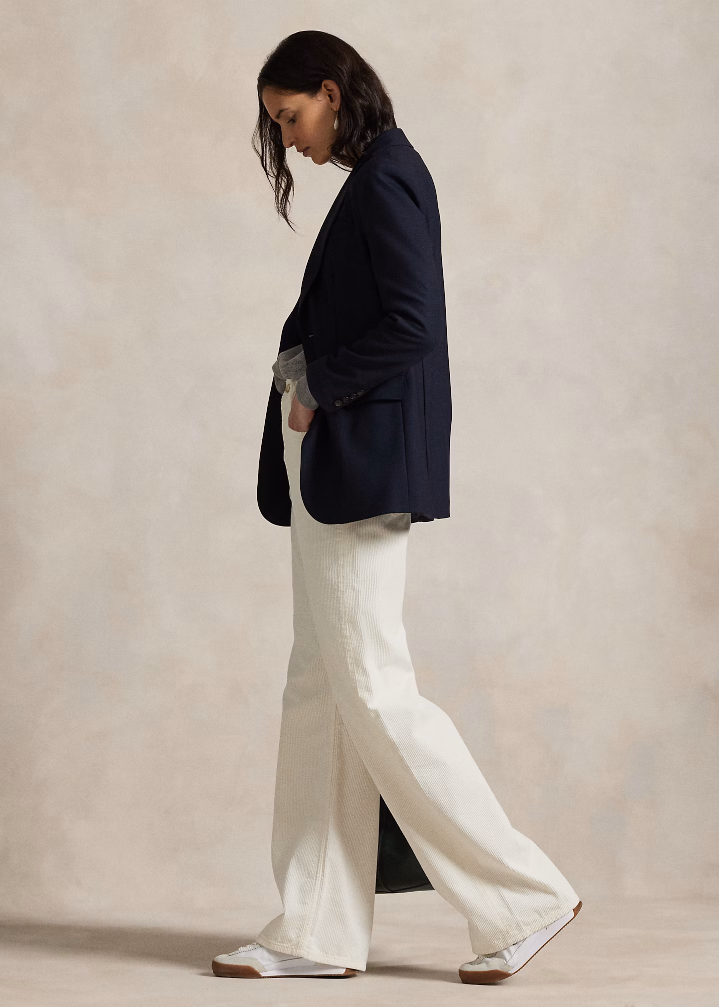 Baumwollkordsamt-Hose mit weitem Bein - RALPH LAUREN OUTLET