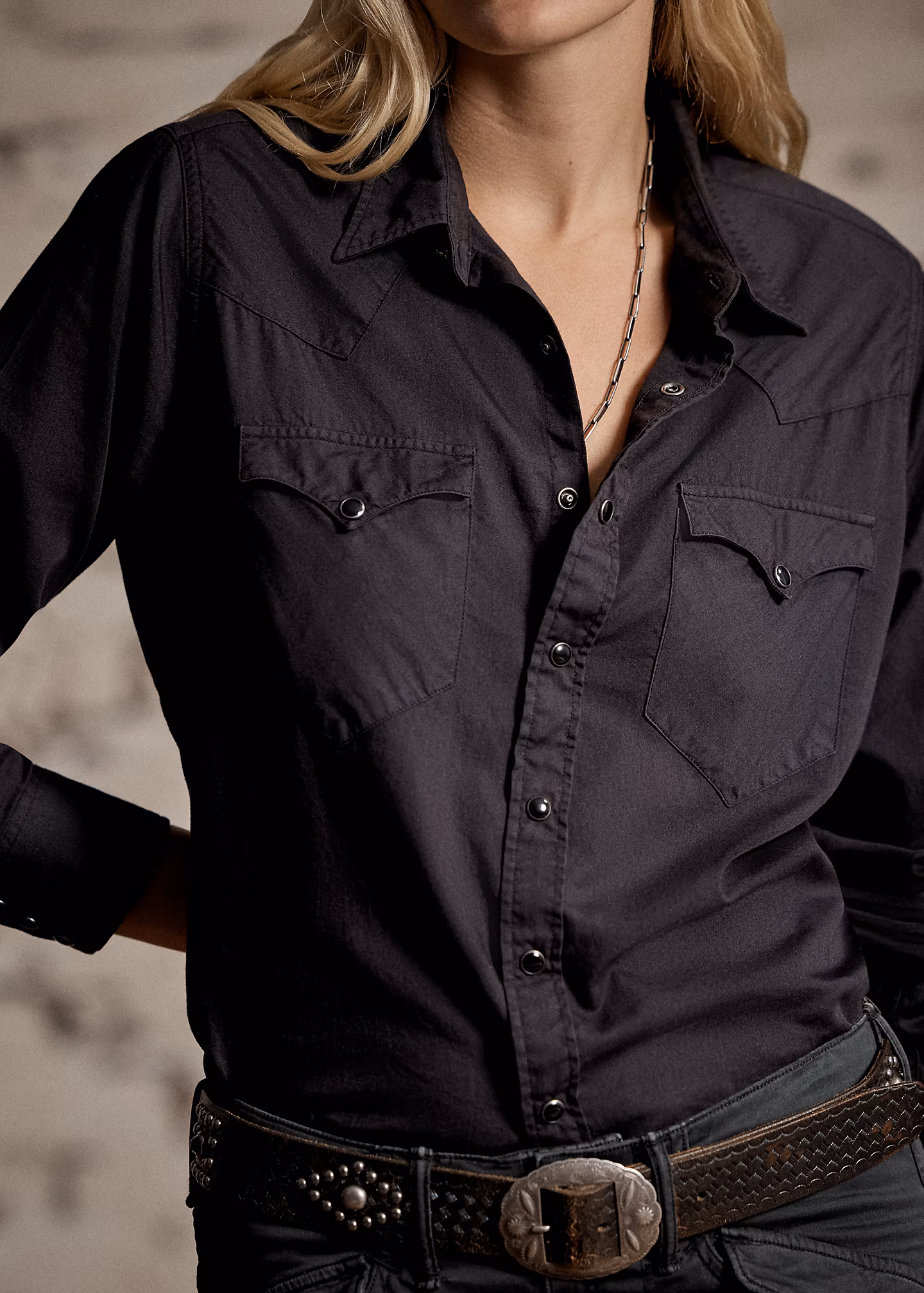 Westernhemd aus Baumwolltwill - RALPH LAUREN OUTLET