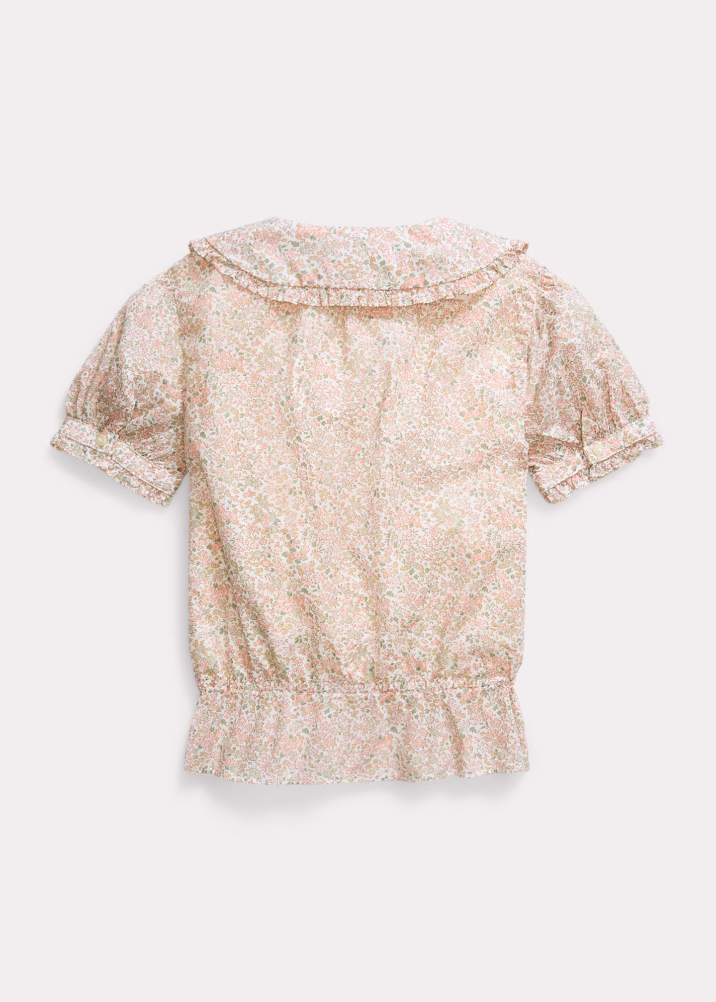 Geblümtes Baumwolloberteil mit Schößchen - RALPH LAUREN OUTLET