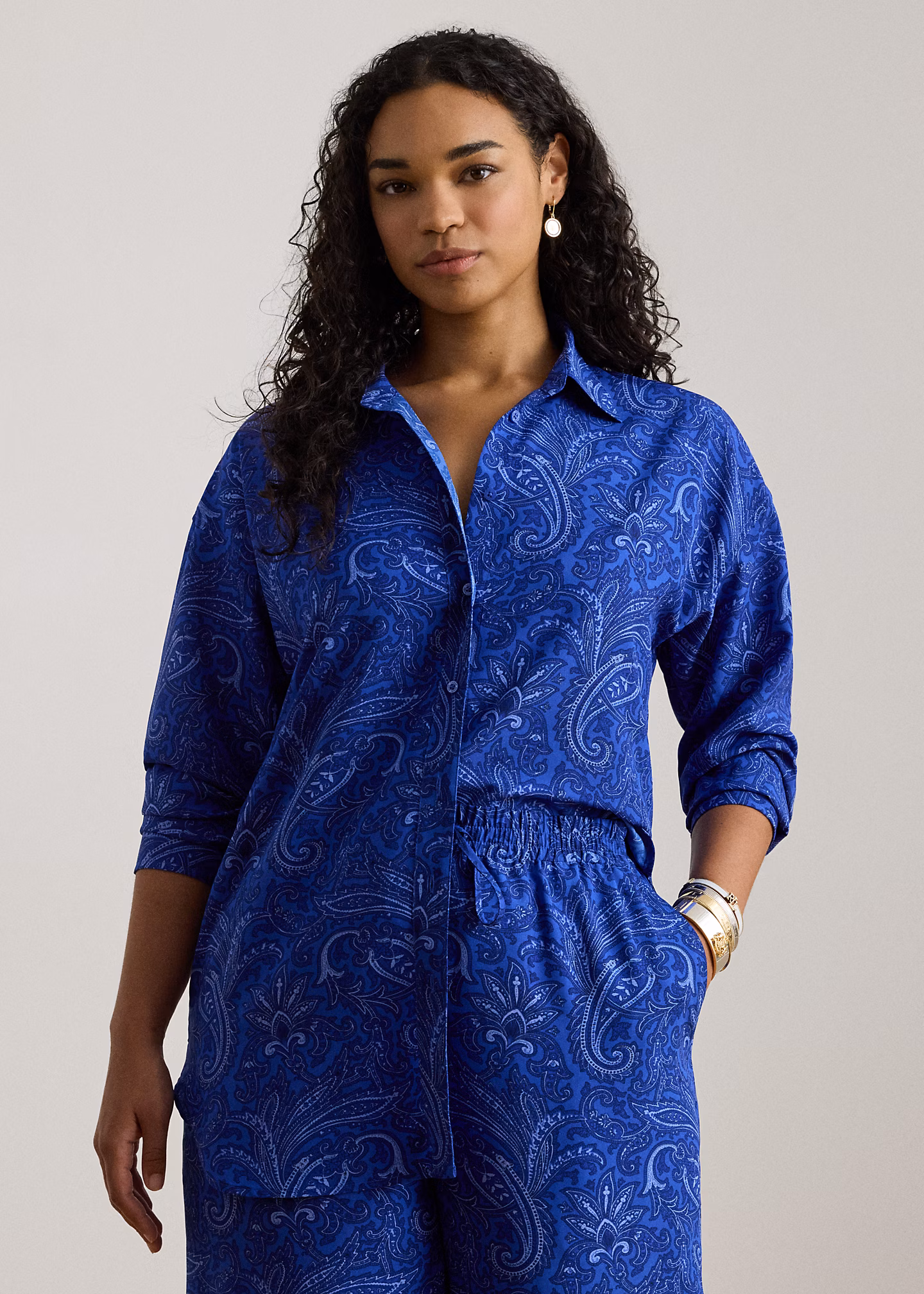 Relaxed-Fit Crêpe-Hemd mit Paisley-Motiv - RALPH LAUREN OUTLET