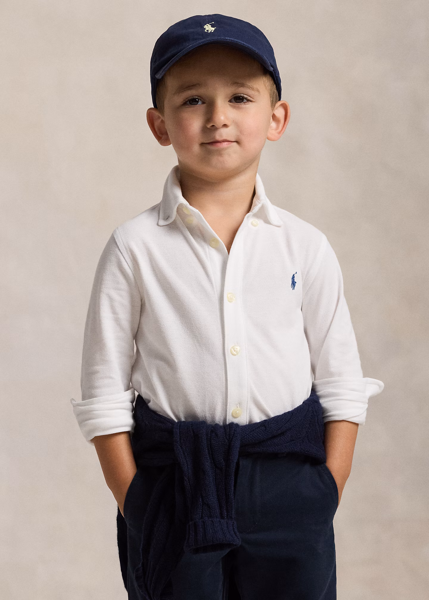 Federleichtes Baumwollpiqué-Hemd - RALPH LAUREN OUTLET