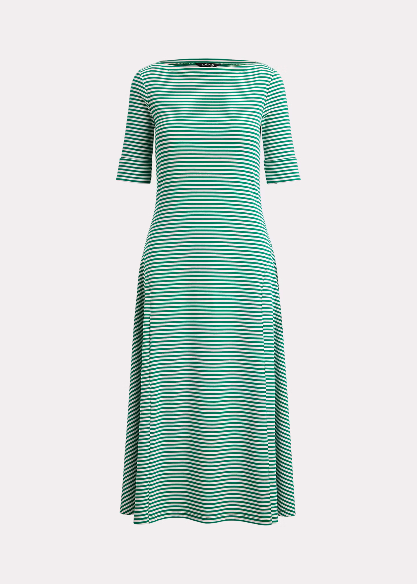 Geripptes Midikleid mit Streifen - RALPH LAUREN OUTLET