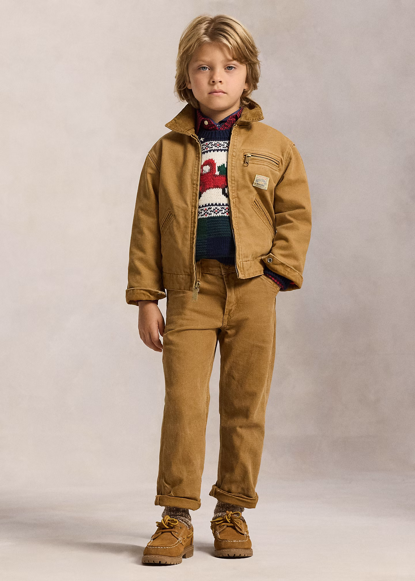 Baumwollpullover mit Truck-Intarsie - RALPH LAUREN OUTLET