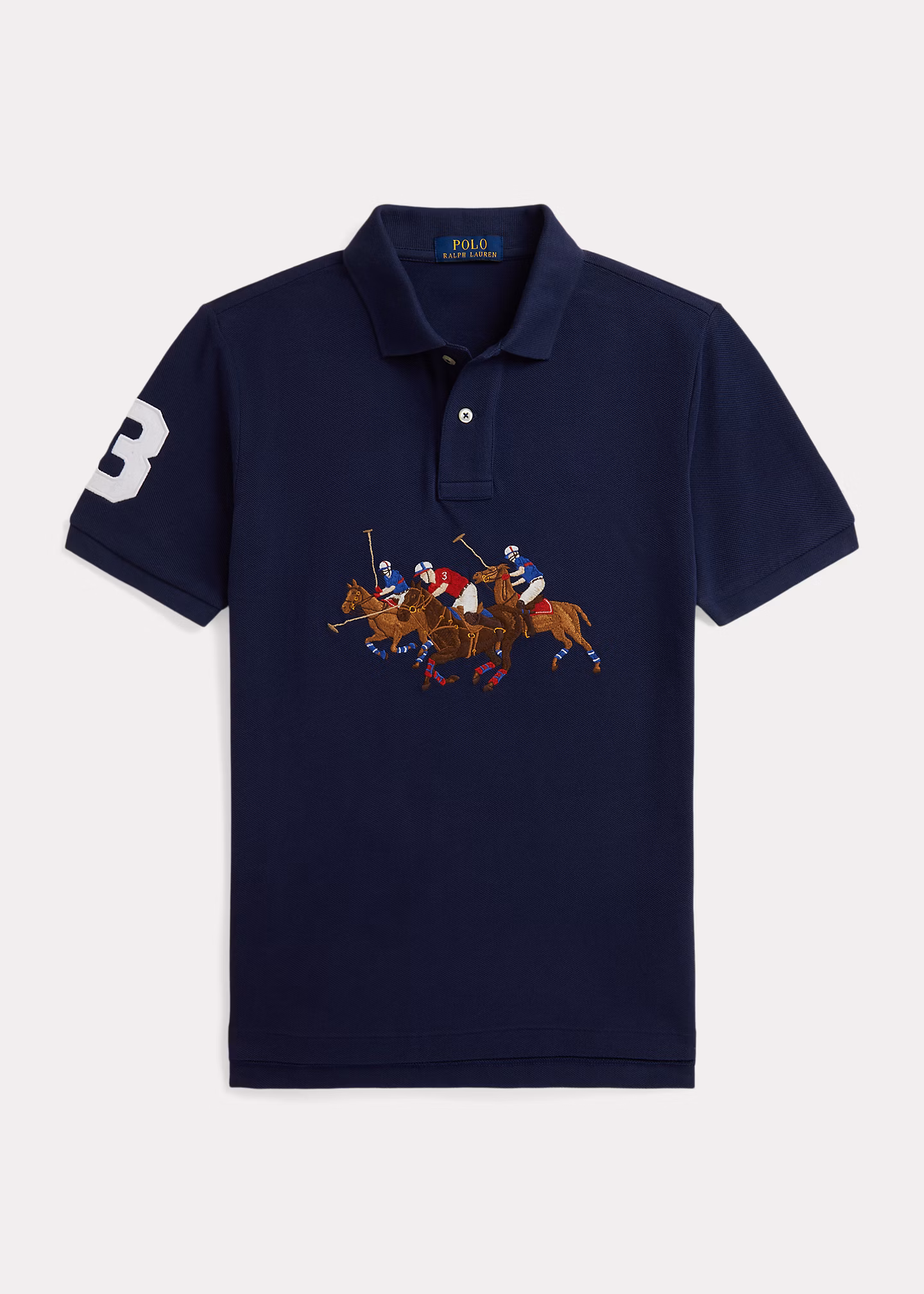 Baumwoll-Poloshirt mit Dreifach-Pony - RALPH LAUREN OUTLET
