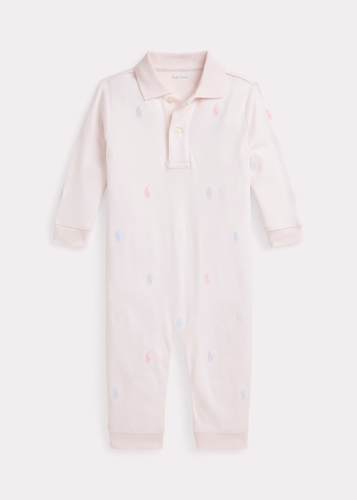 Weicher Baumwollstrampler mit Polo Pony - RALPH LAUREN OUTLET