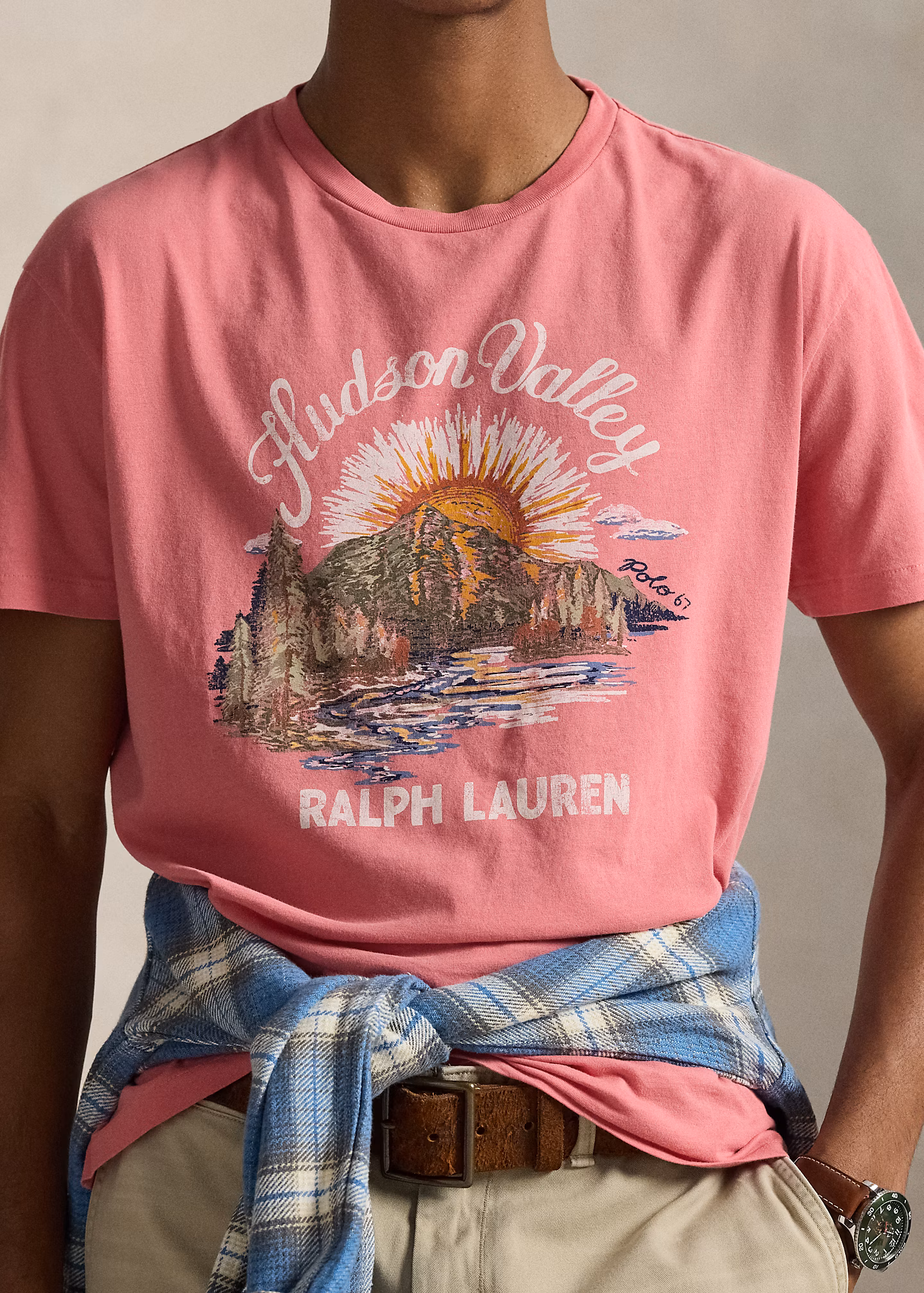 Classic-Fit T-Shirt aus Jersey mit Grafik - RALPH LAUREN OUTLET
