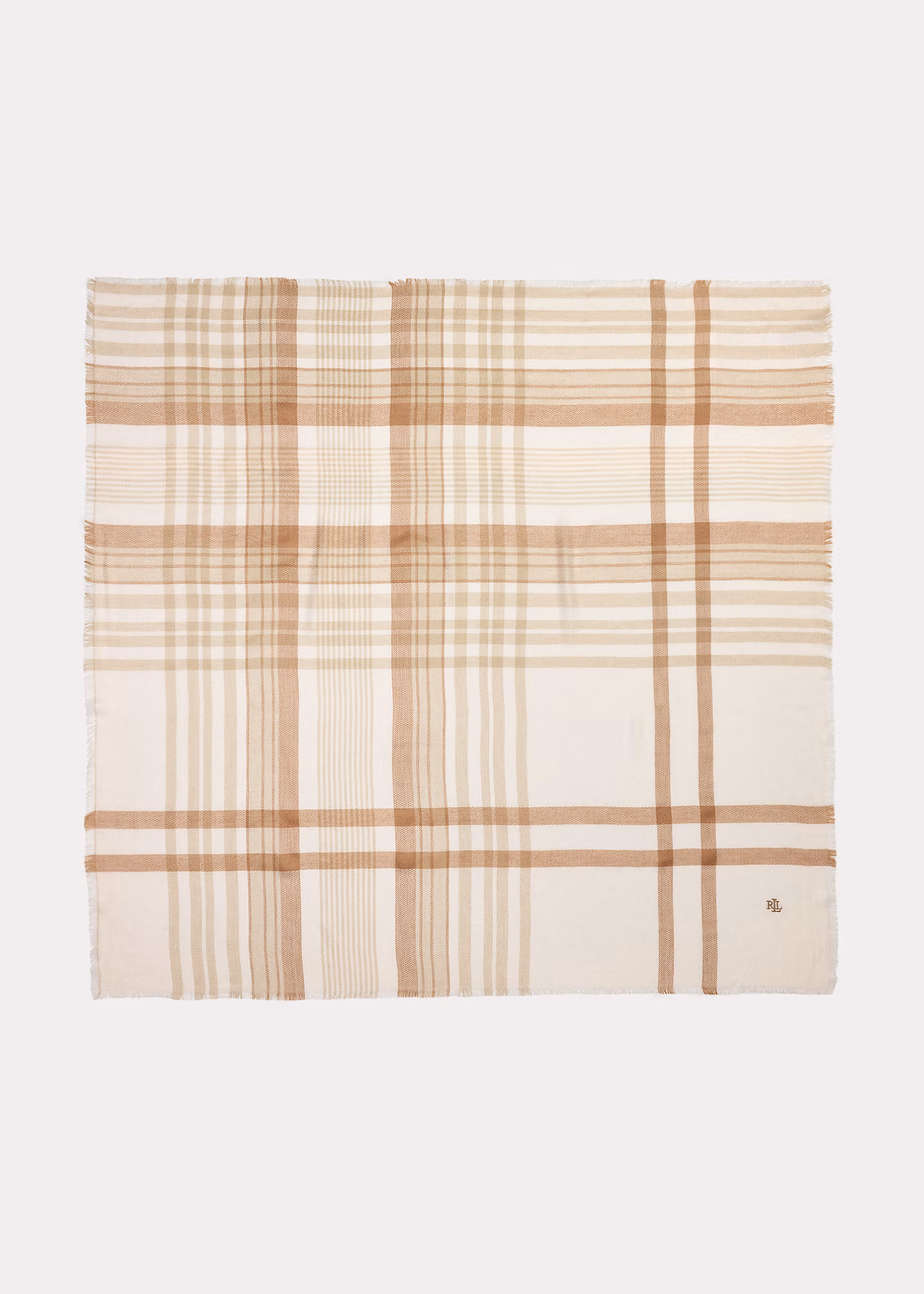 Quadratischer Schal mit Karomuster - RALPH LAUREN OUTLET