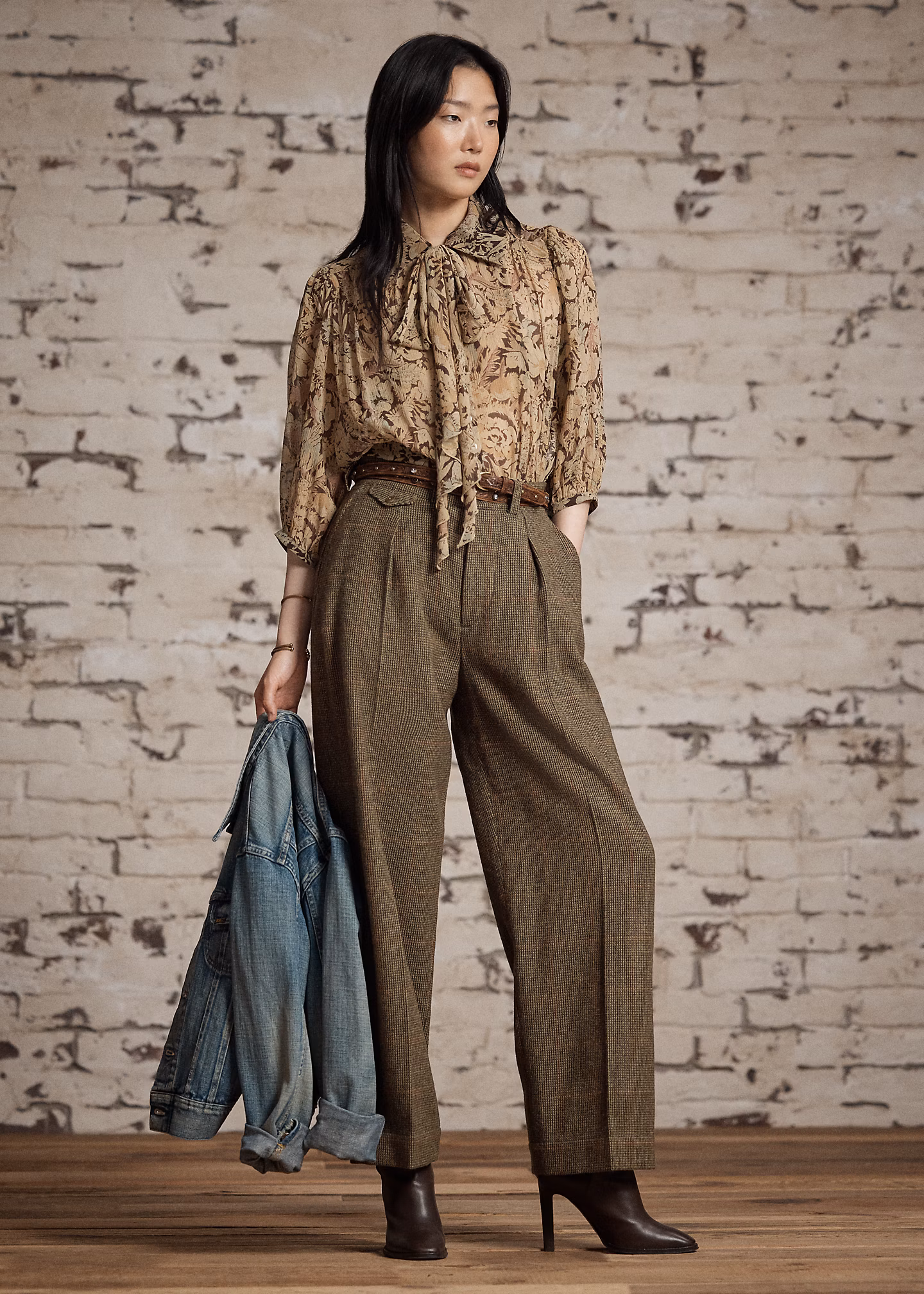 Tweedhose mit Windowpane-Karo - RALPH LAUREN OUTLET