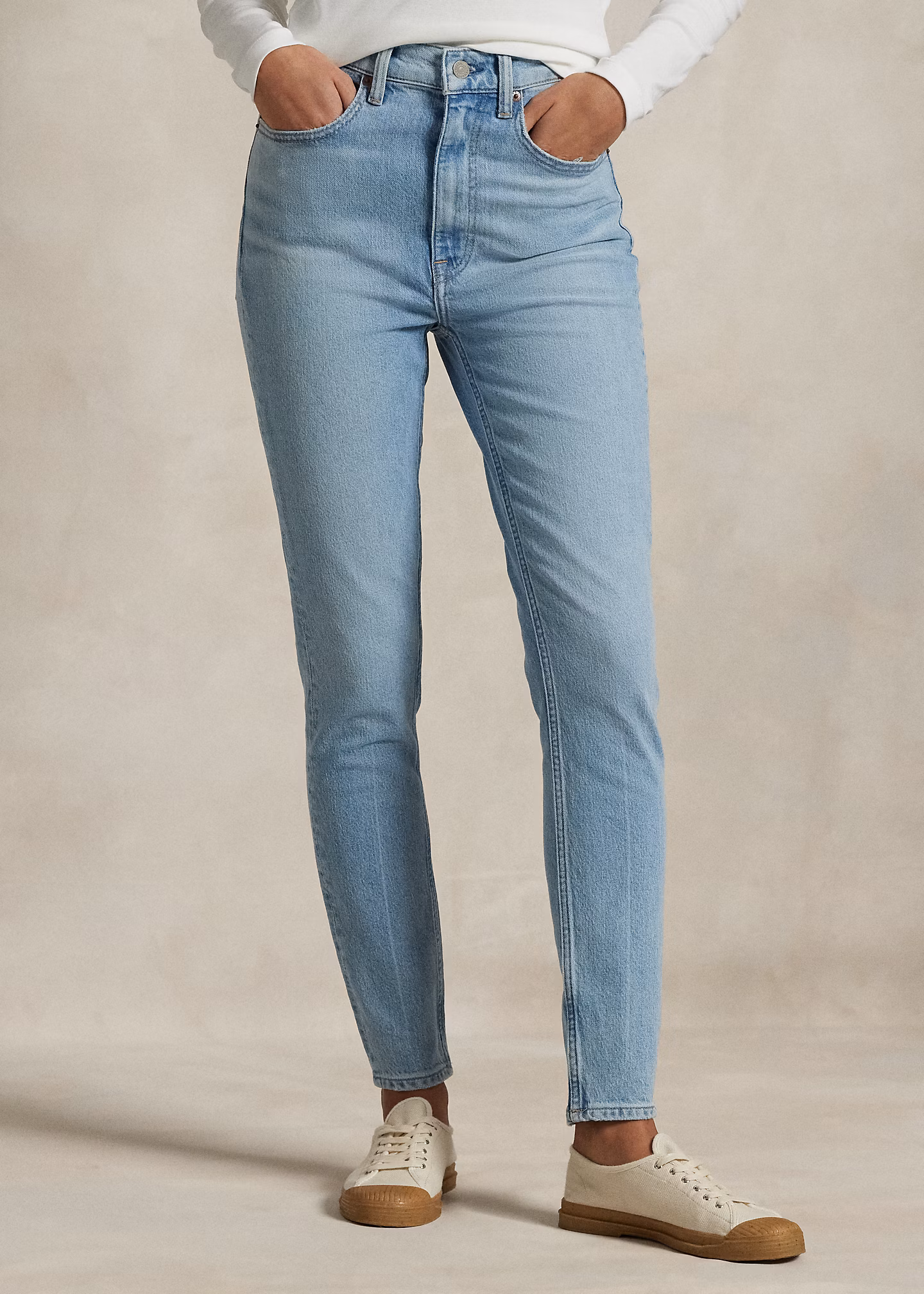Super-Slim-Jeans mit hoher Leibhöhe - RALPH LAUREN OUTLET