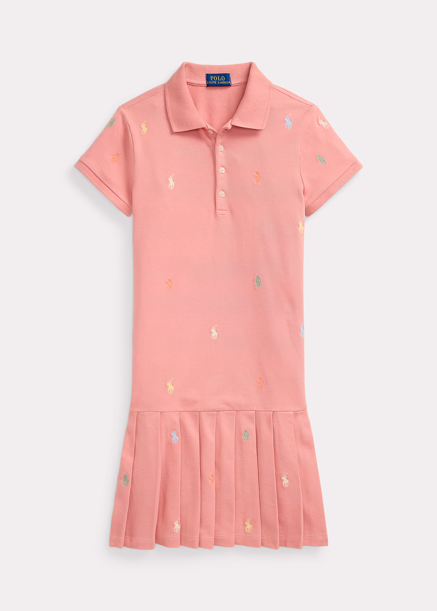 Stretchpiqué-Polokleid mit Polo Pony - RALPH LAUREN OUTLET