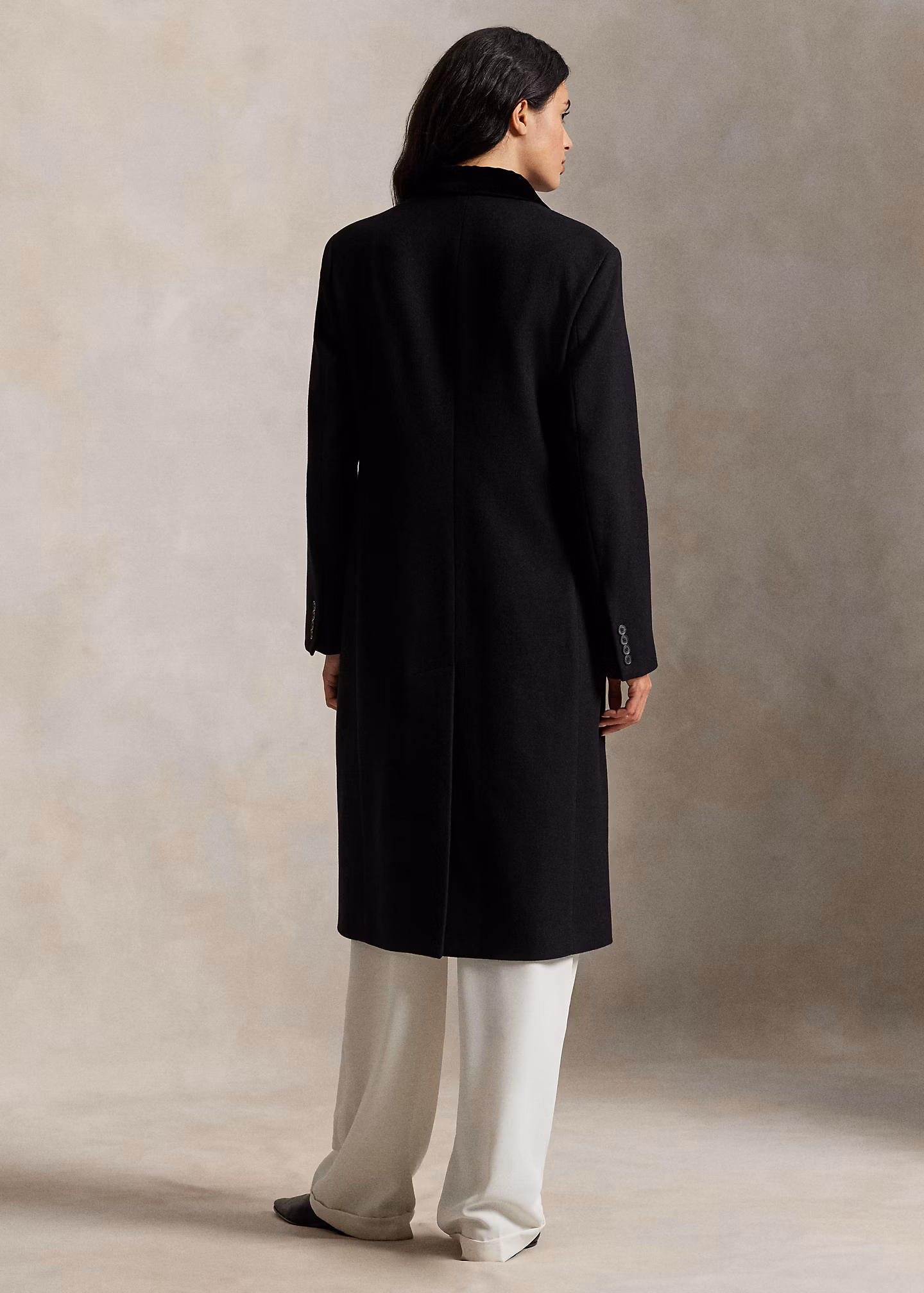 Double-Breasted Wool Melton Coat - RALPH LAUREN OUTLET