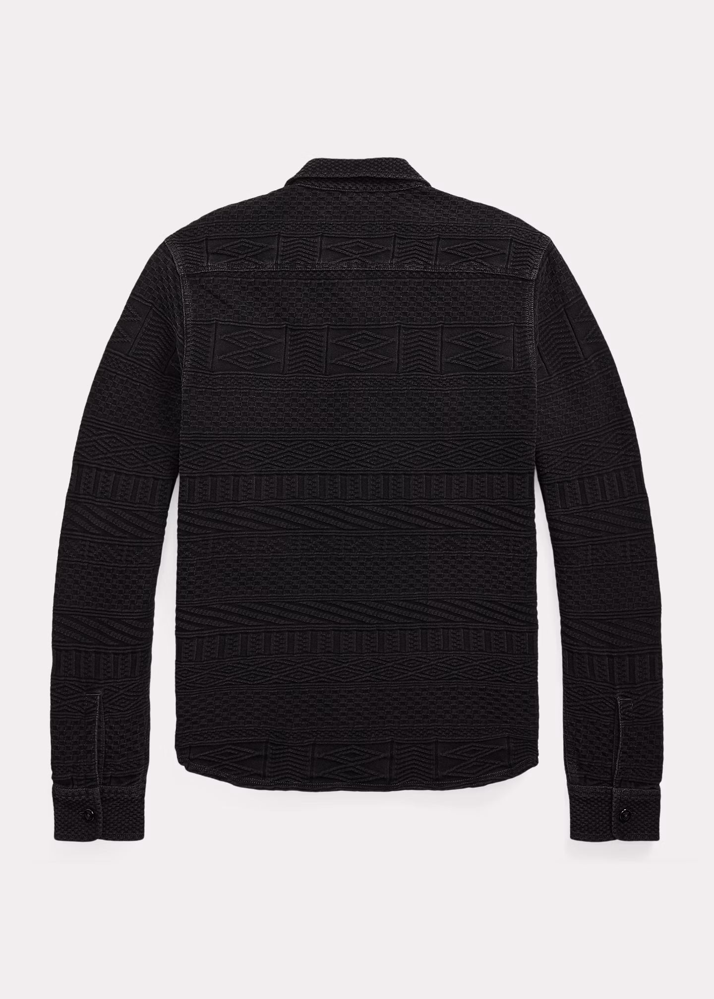 Indigoblaues Jacquard-Arbeitshemd - RALPH LAUREN OUTLET