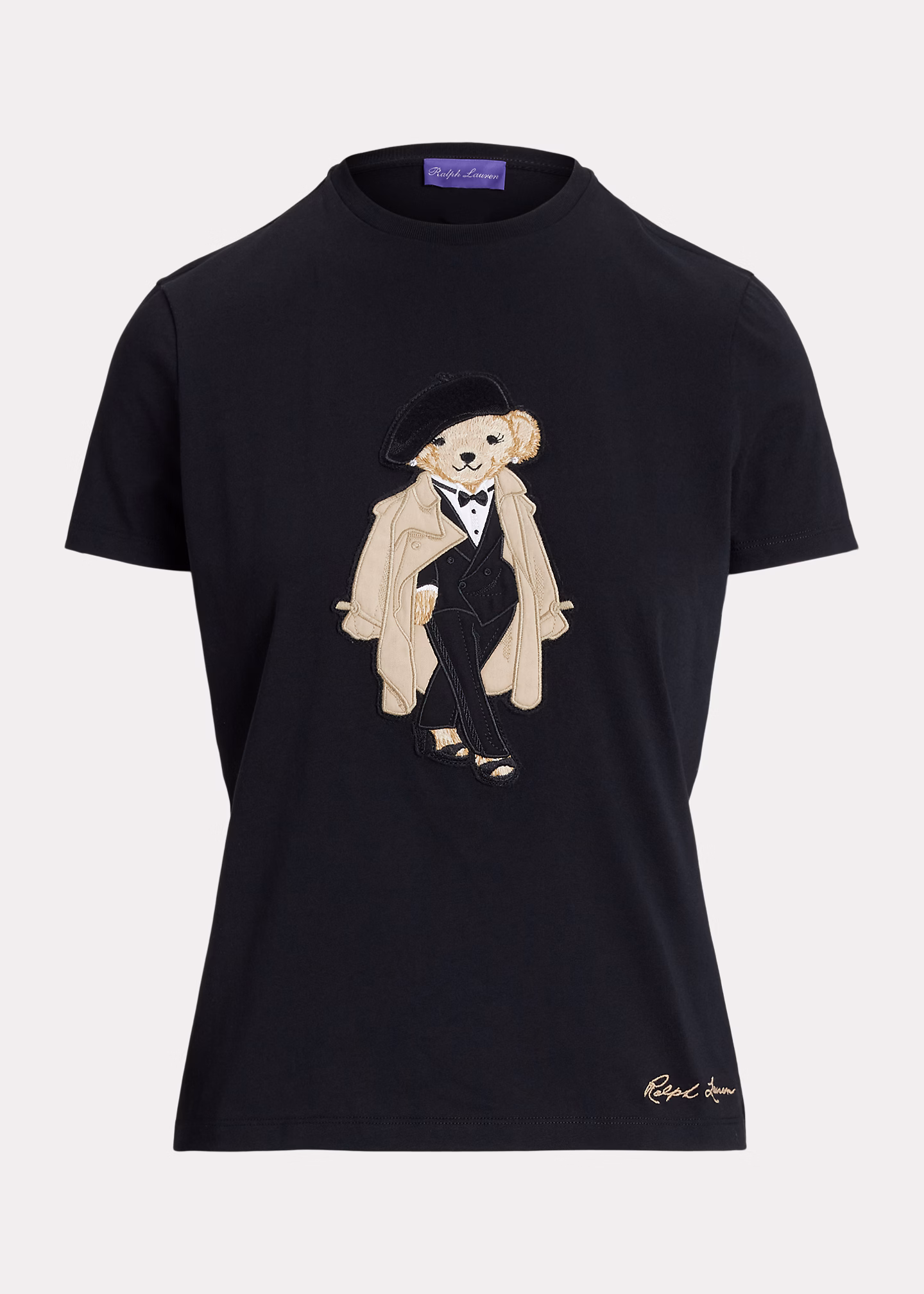 Baumwoll-T-Shirt mit Trench Polo Bear - RALPH LAUREN OUTLET