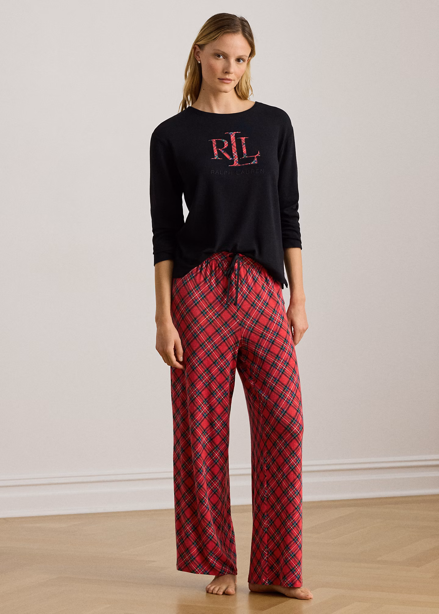 Karierter Pyjama aus Baumwollmischung - RALPH LAUREN OUTLET