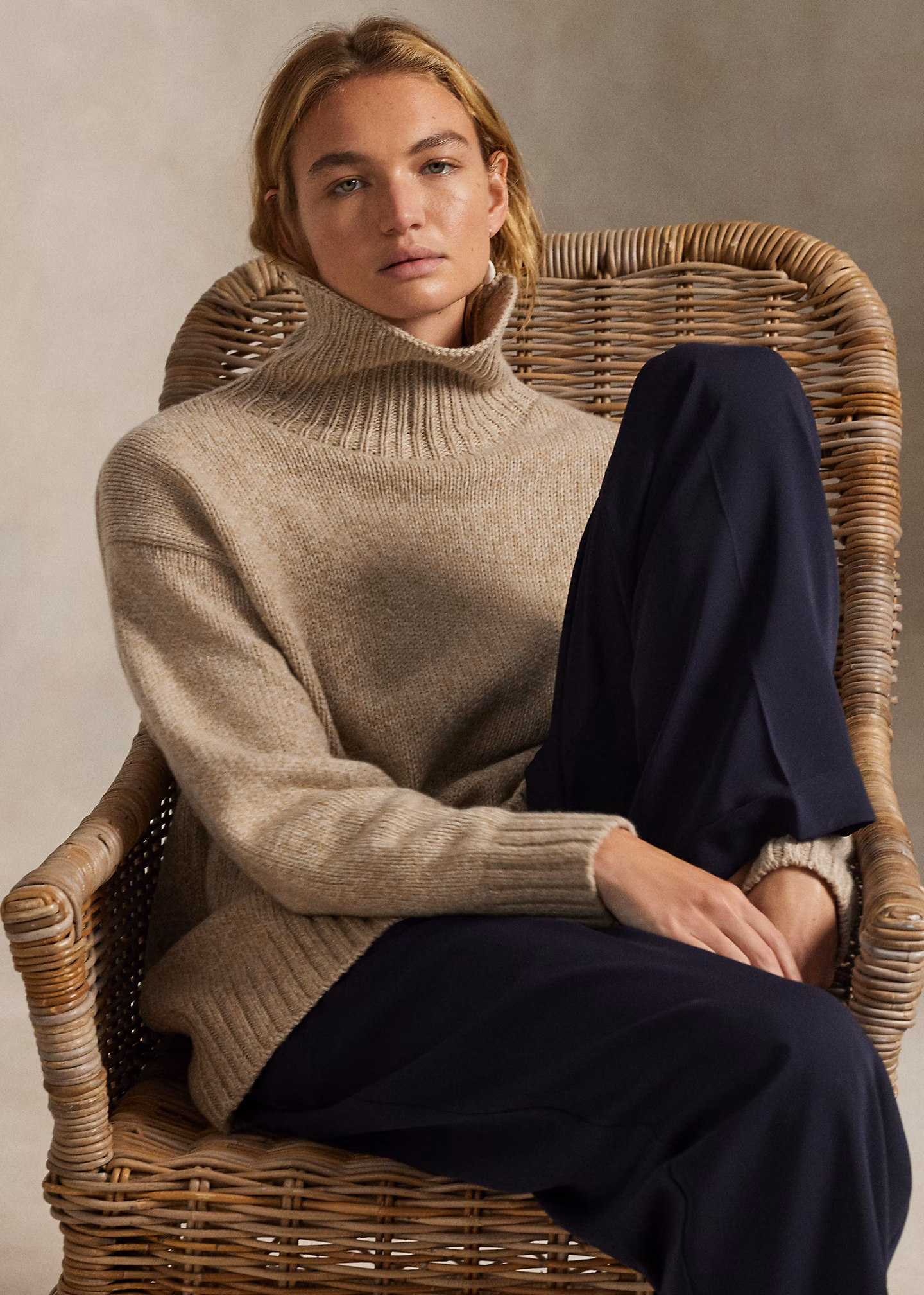 Woll-Kaschmir-Rollkragenpullover - RALPH LAUREN OUTLET