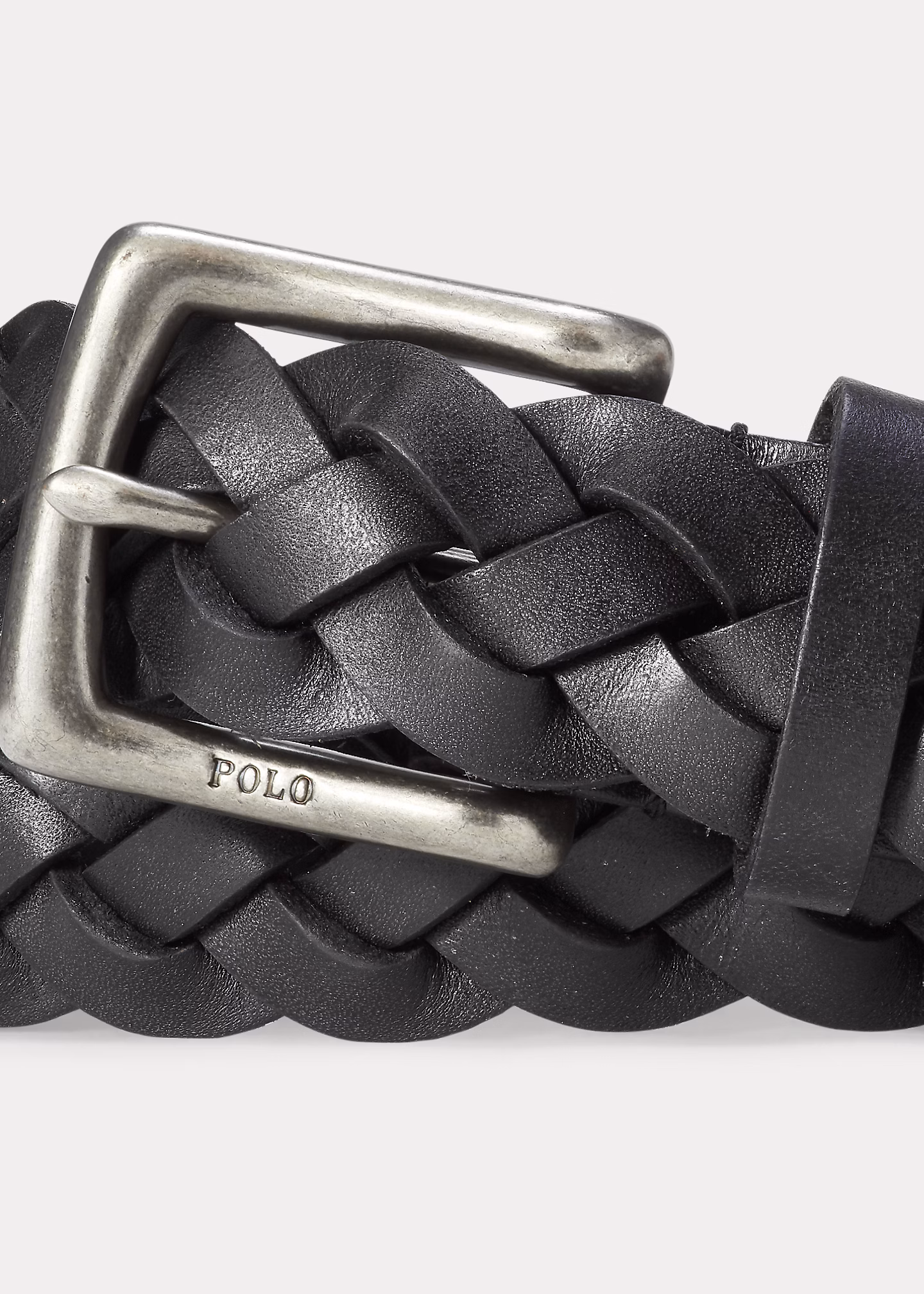 Geflochtener Gürtel aus Kalbsleder - RALPH LAUREN OUTLET