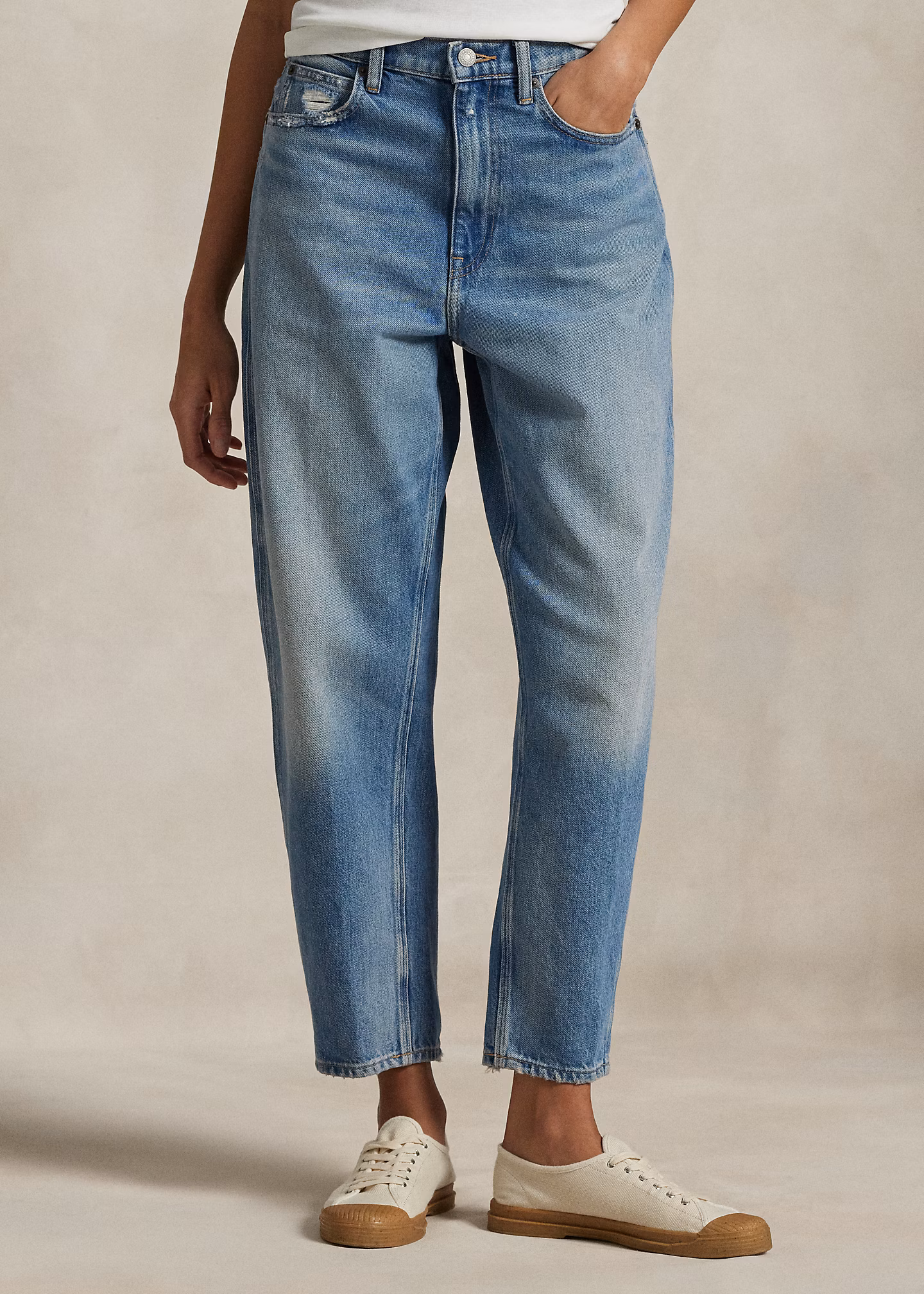 Curved-Tapered-Fit Jeans - RALPH LAUREN OUTLET