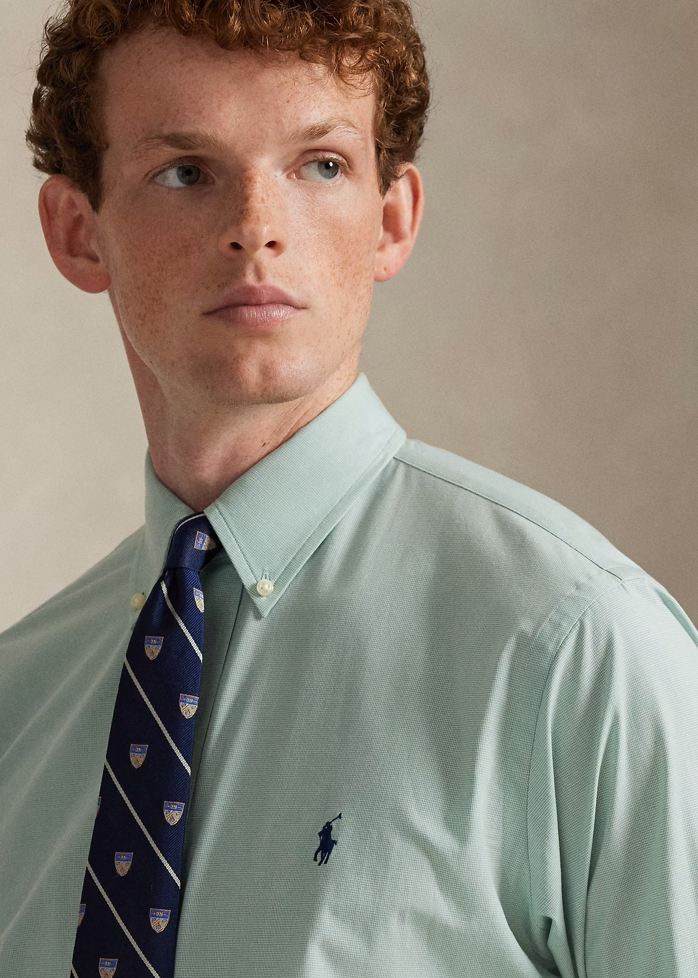 Custom-Fit Hemd aus Stretchpopeline - RALPH LAUREN OUTLET