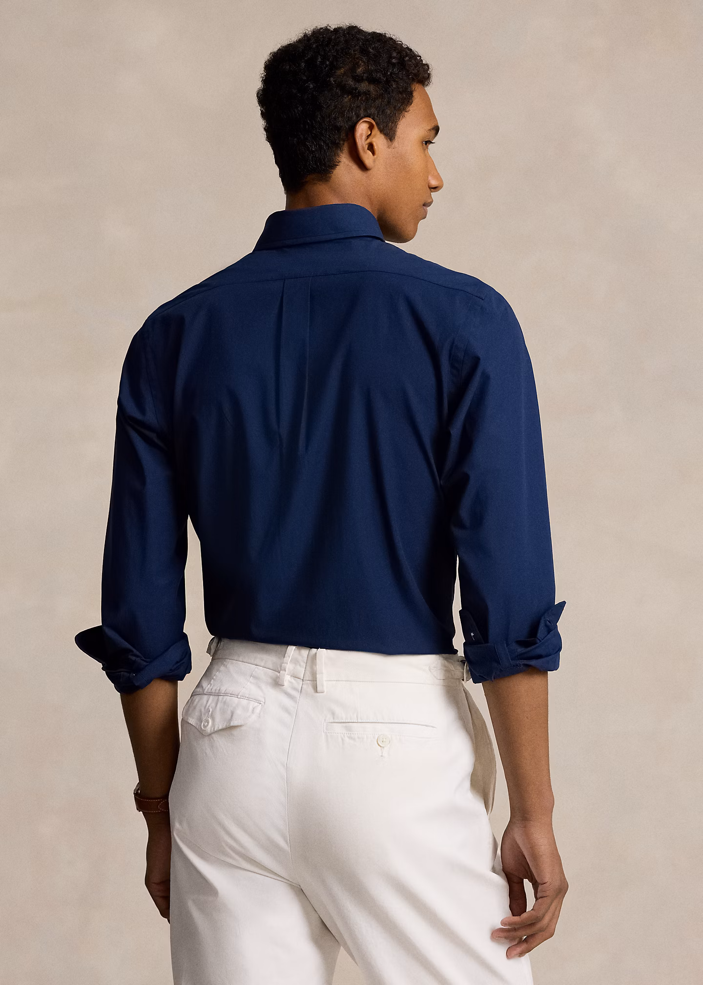 Custom-Fit Hemd aus Stretchpopeline - RALPH LAUREN OUTLET