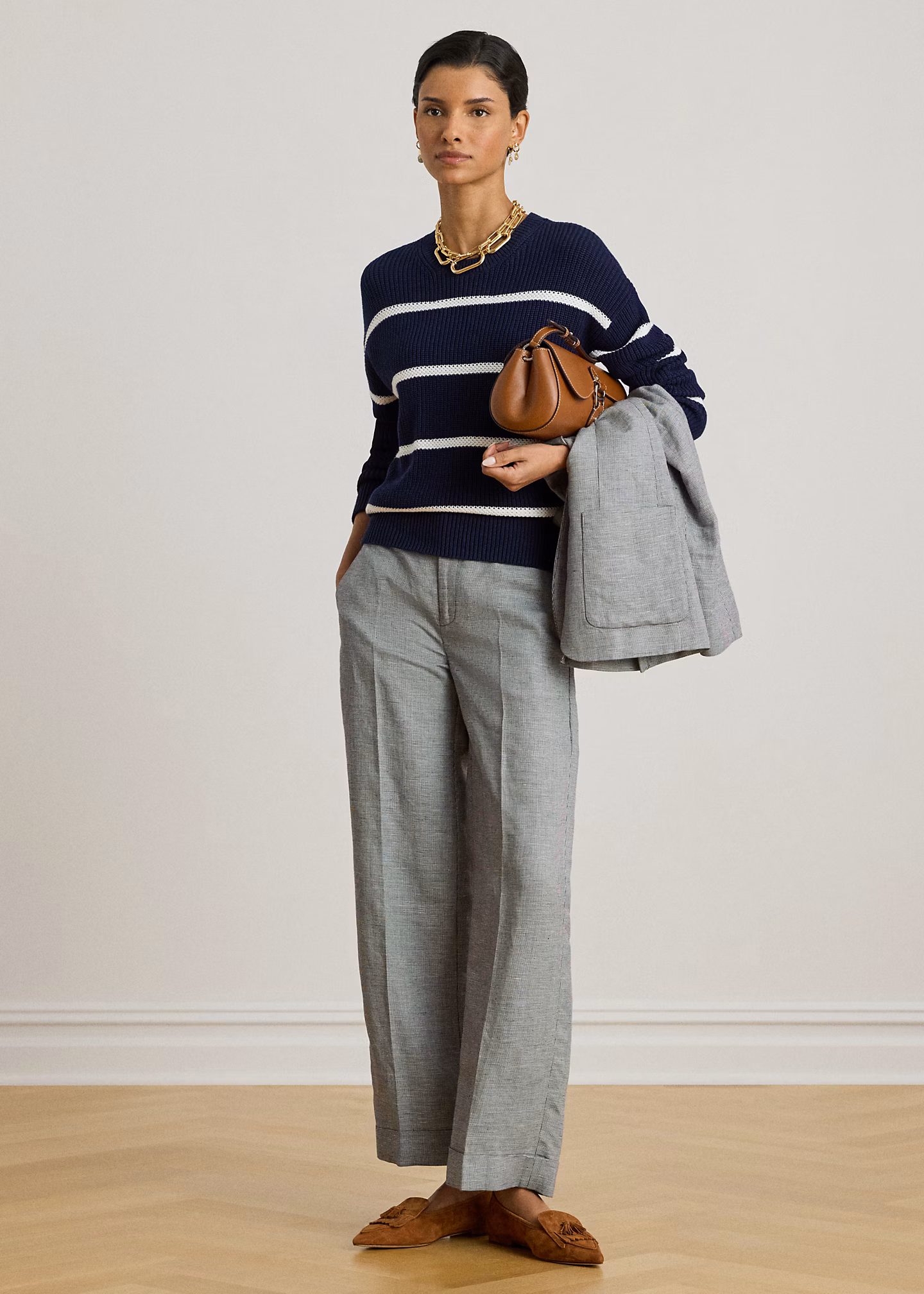 Hose in 3/4-Länge mit Korbmuster - RALPH LAUREN OUTLET